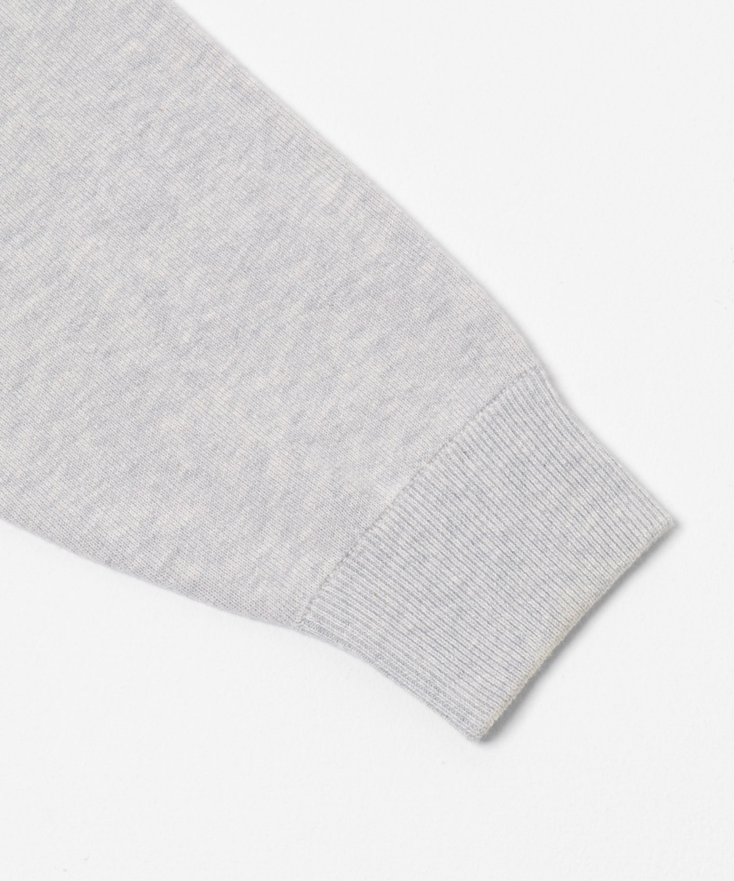 スウェットライクハーフジップニット L.GRAY M