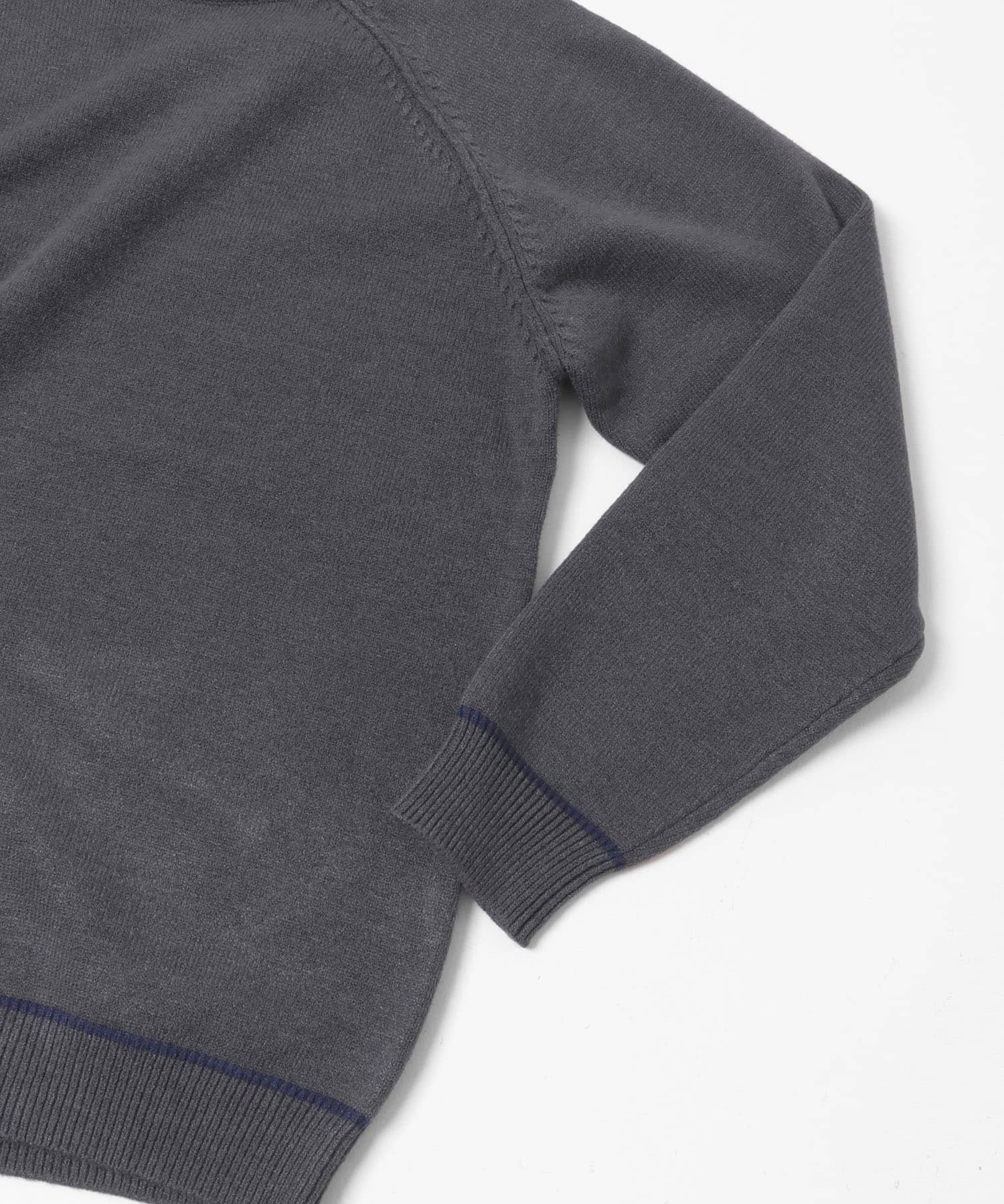 『一部WEB限定カラー』『洗濯可/毛玉防止』ストレッチハイショクラインニット CHARCOAL M