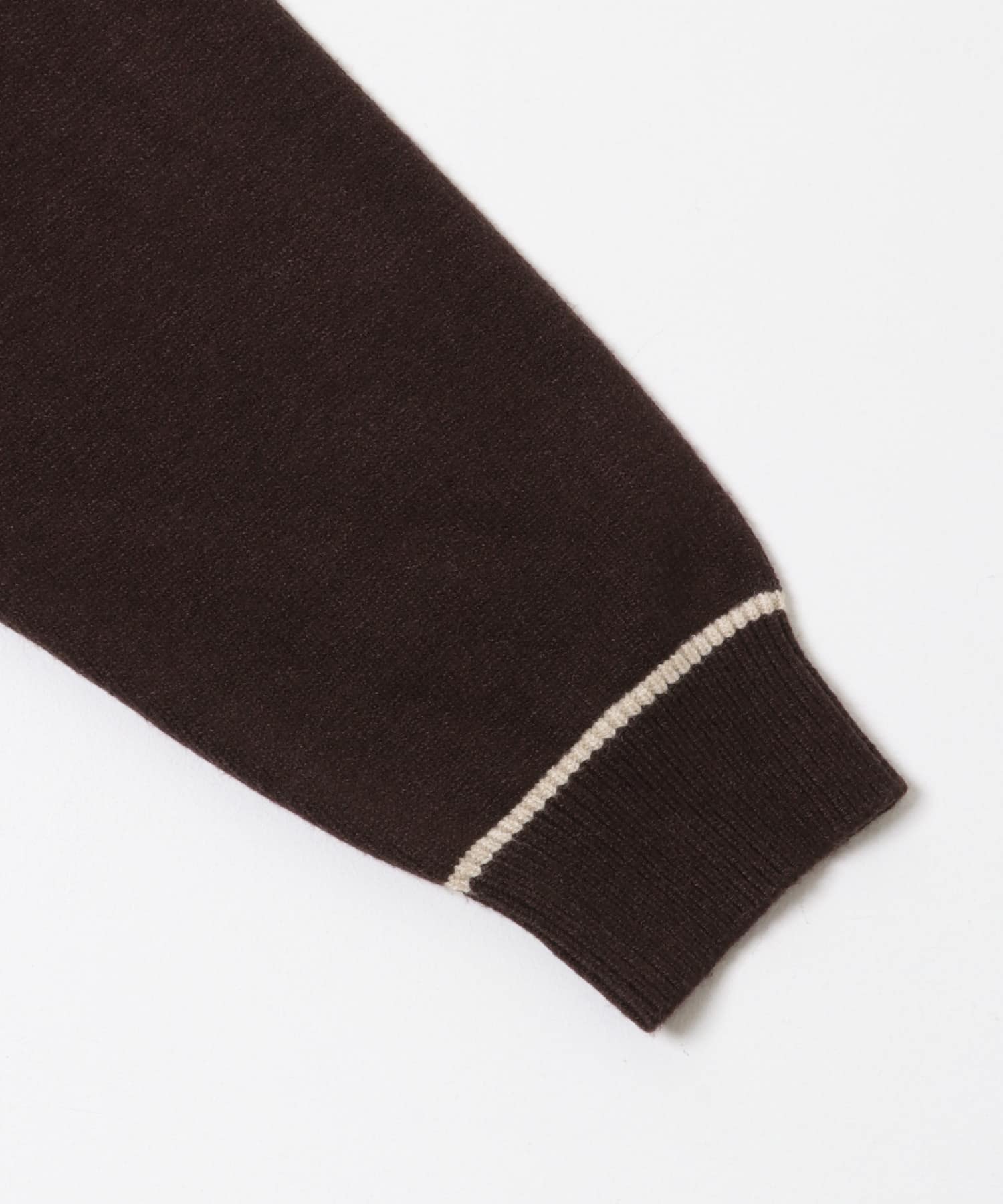 『一部WEB限定カラー』『洗濯可/毛玉防止』ストレッチハイショクラインニット BROWN M