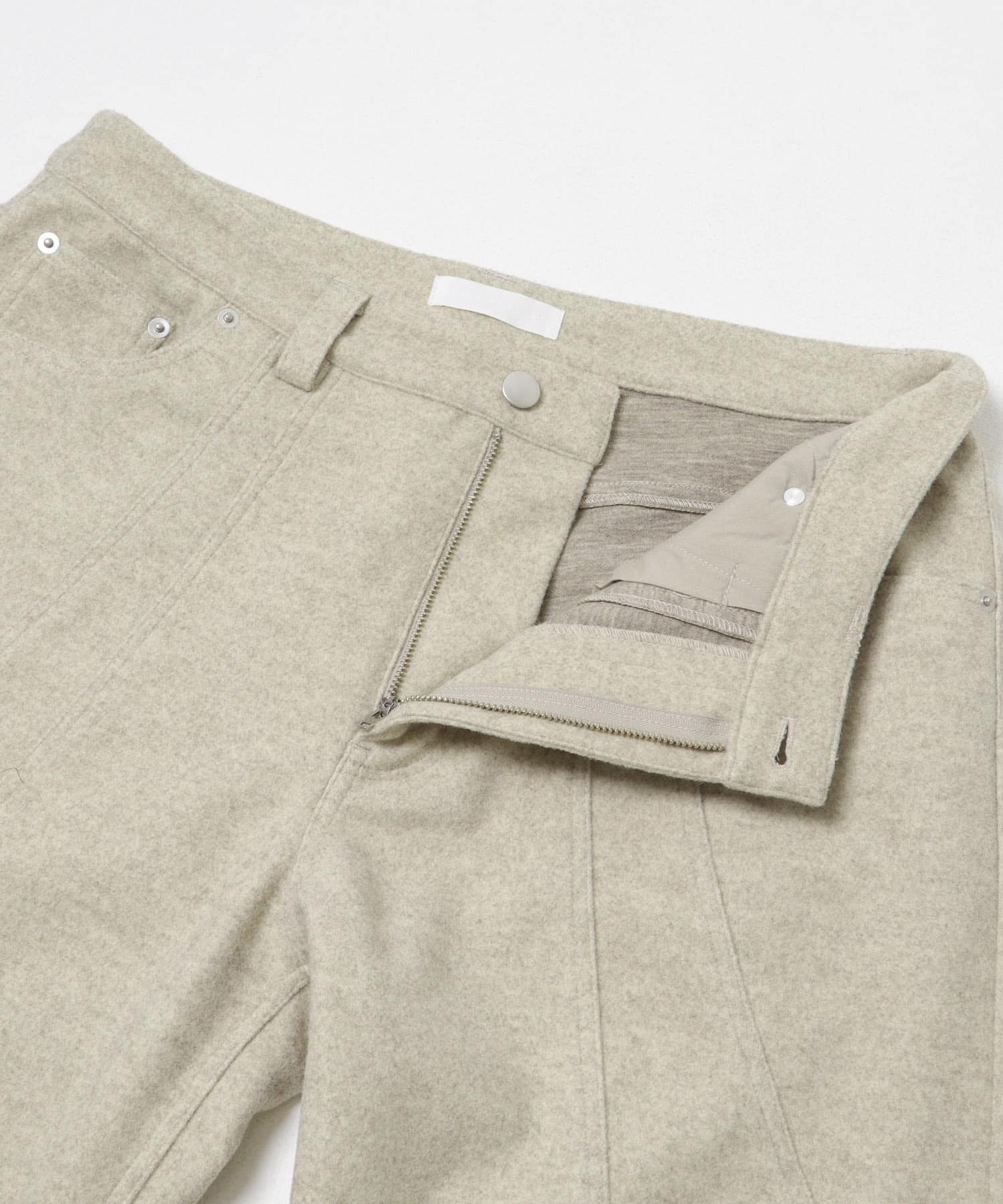 ラウンドパネル5PKメルトンパンツ OATMEAL M