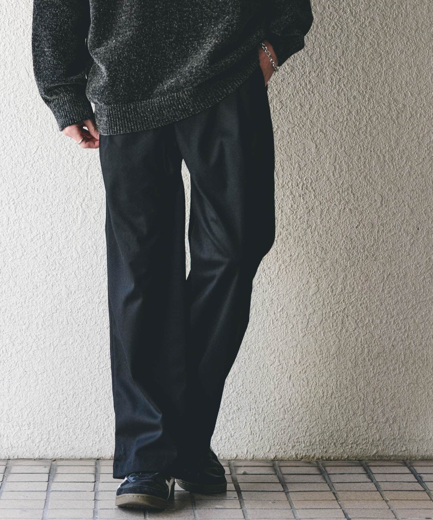 ブラッシュドイージーワイドパンツ