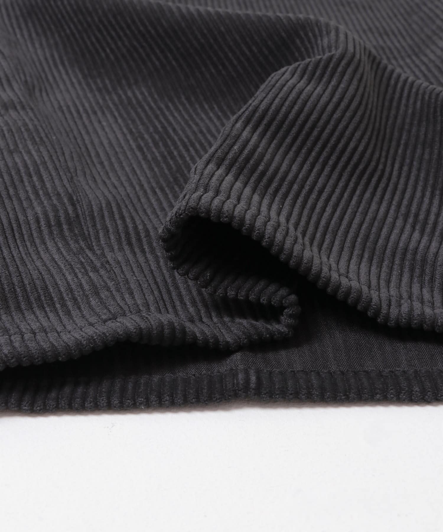 ウォッシュドコーデュロイワイドパンツ BLACK M