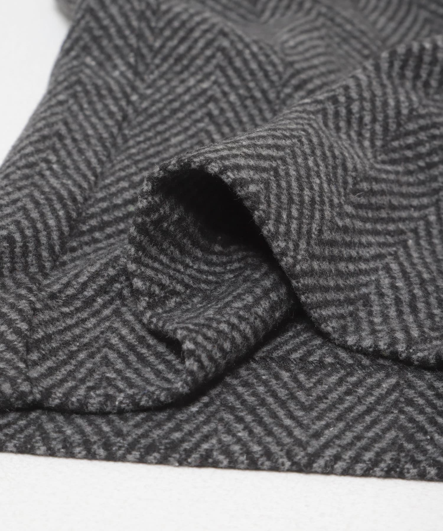 スライバーライクヘリンボーンワイドパンツ CHARCOAL M