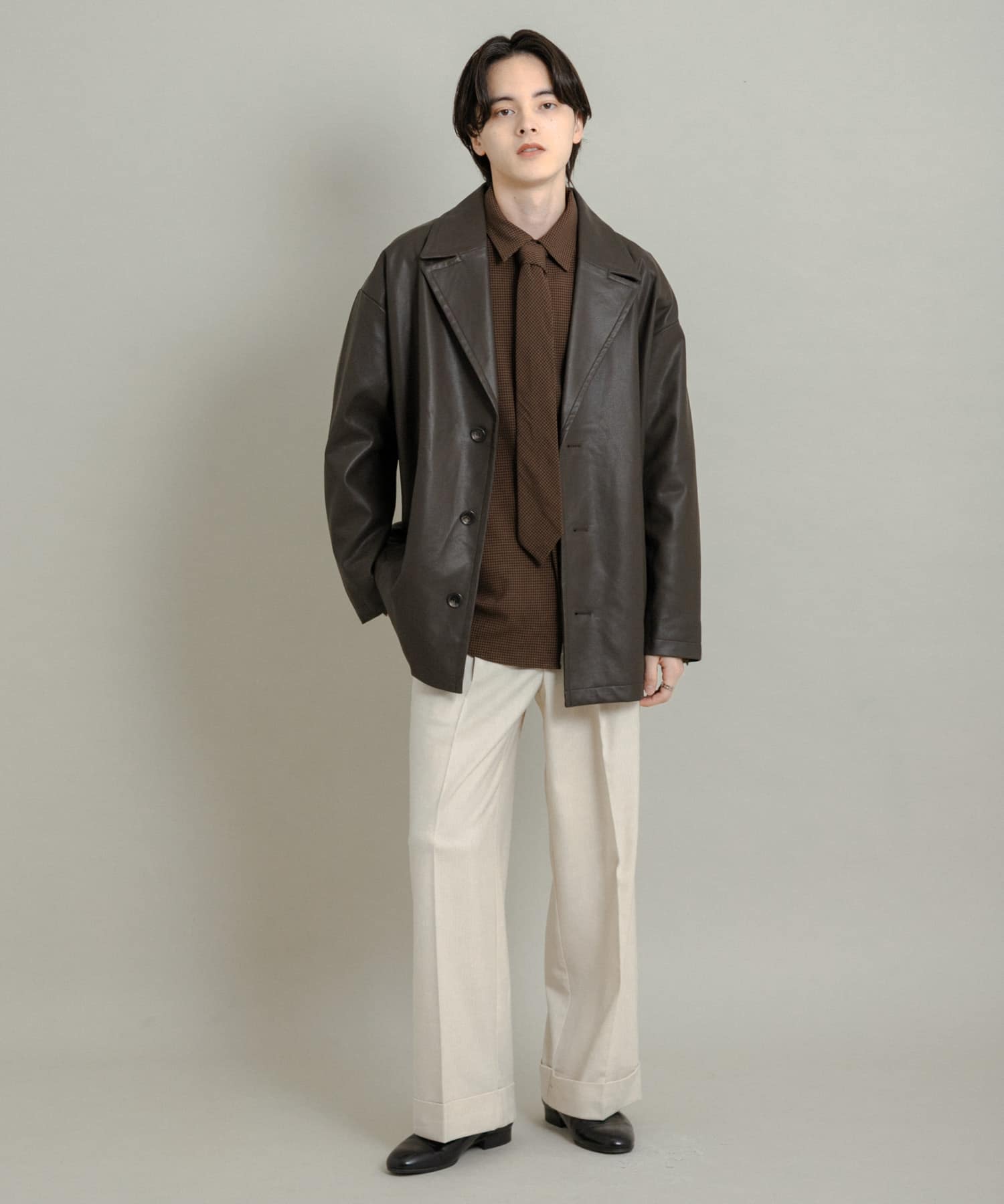 FLミドルジャケット BROWN L