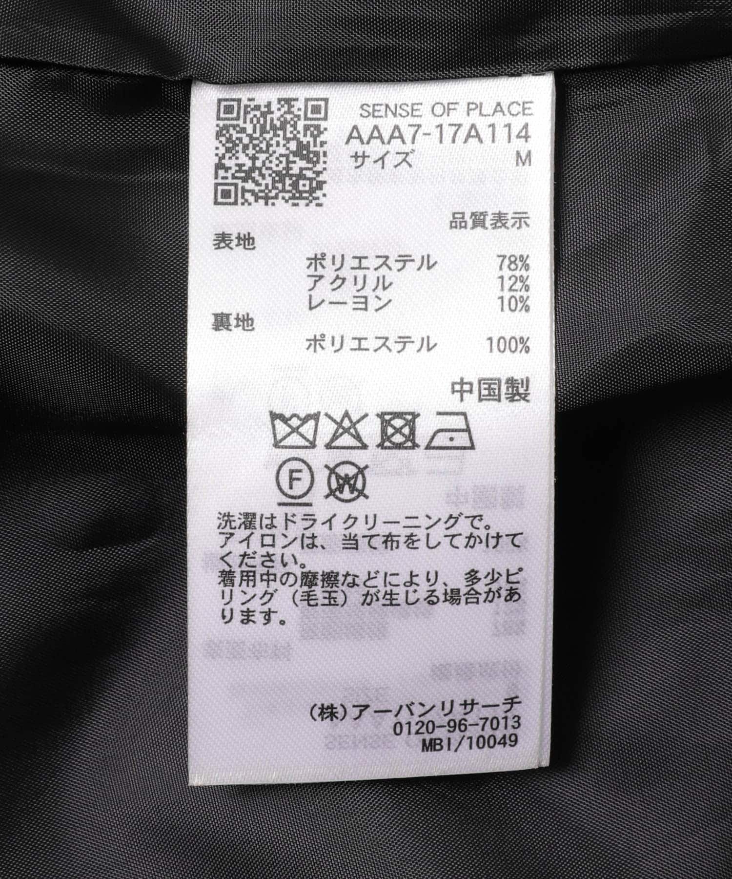 ルーズミドルジャケット BLACK M