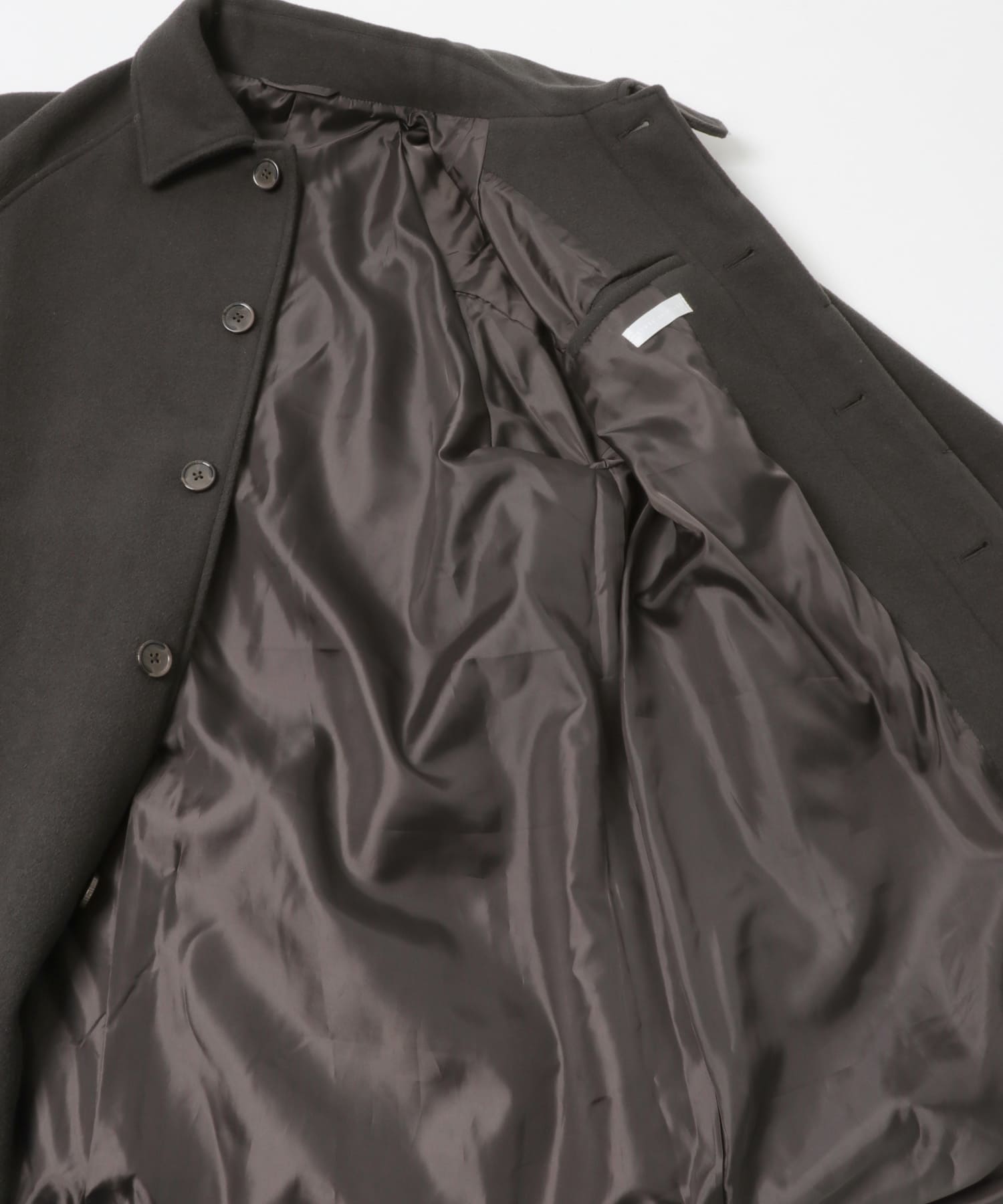 『ユニセックス』バルマカーンルーズコート D.BROWN M