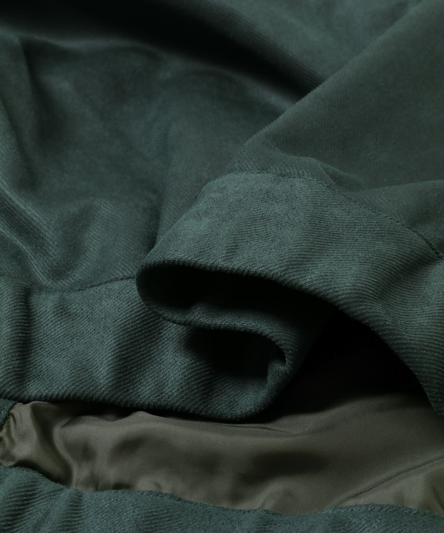 『ユニセックス』ツイルスエードタッチZIPブルゾン GREEN M