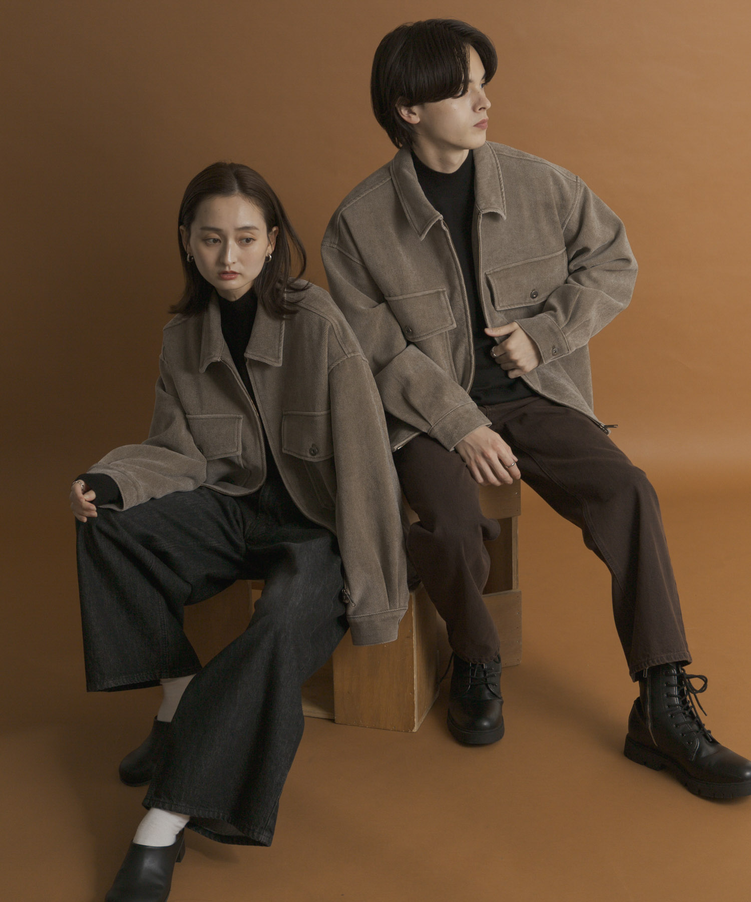 身長：173cm サイズ：L／身長：169cm サイズ：M