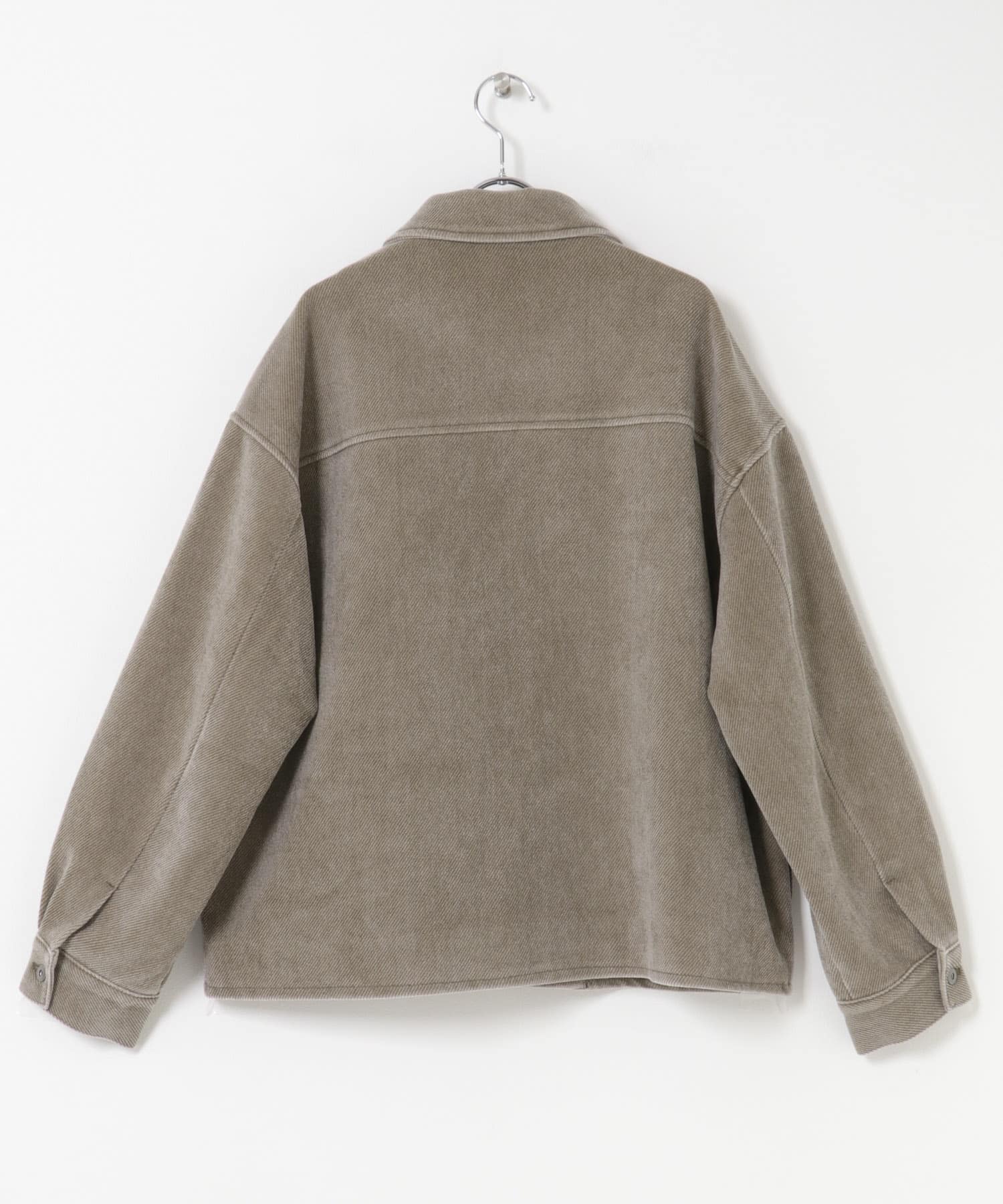 ヴィンテージツイルZIPブルゾン BROWN M