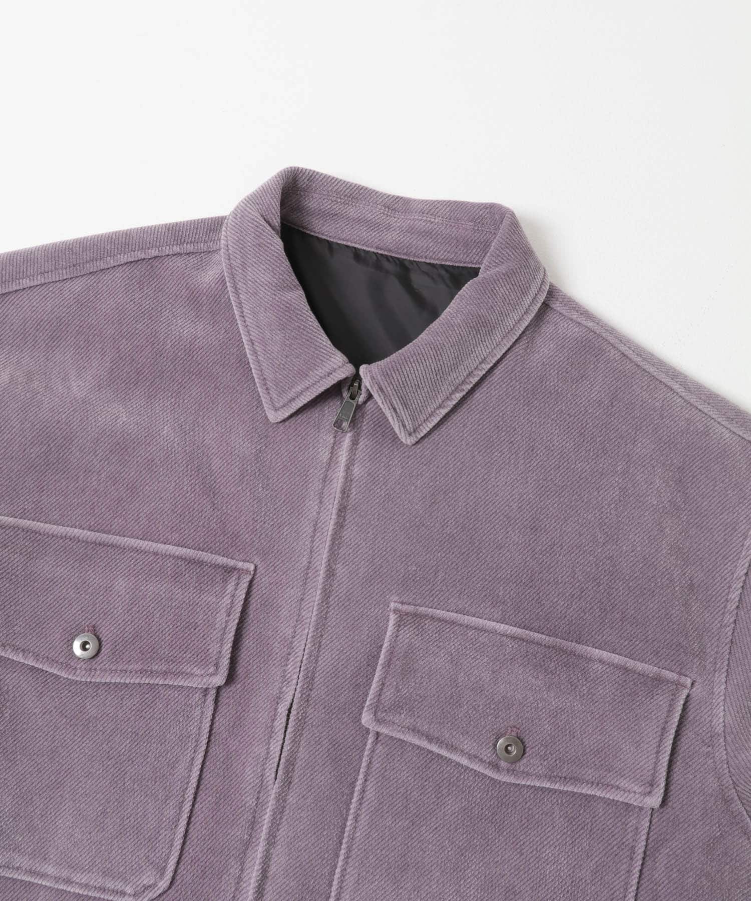 ヴィンテージツイルZIPブルゾン PURPLE M