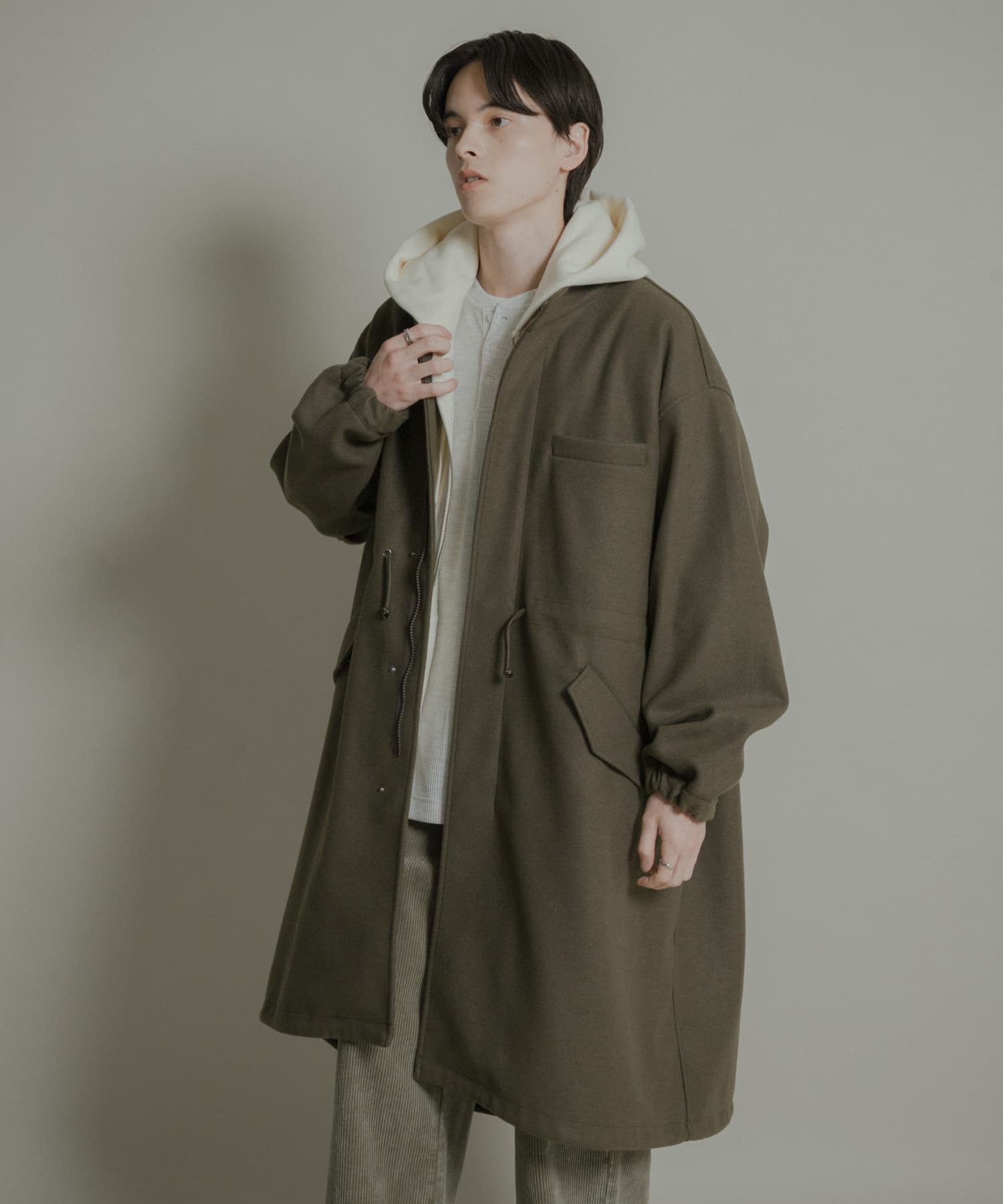 UR TECH』 カットメルトンモッズコート(M KHAKI): アウター｜URBAN