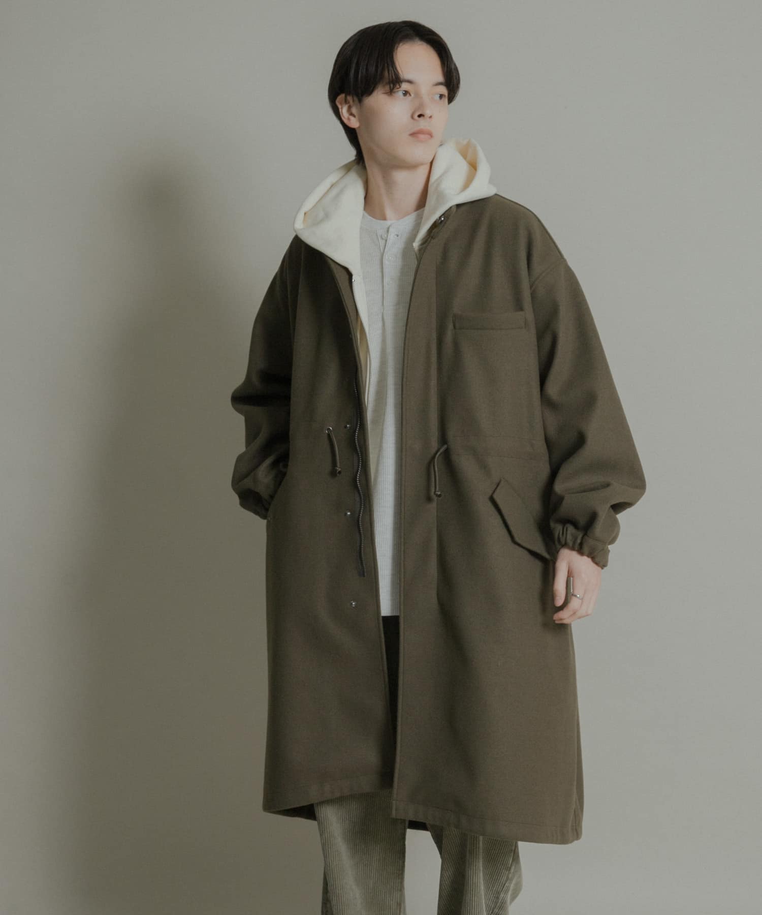 UR TECH』 カットメルトンモッズコート(M KHAKI): アウター｜URBAN