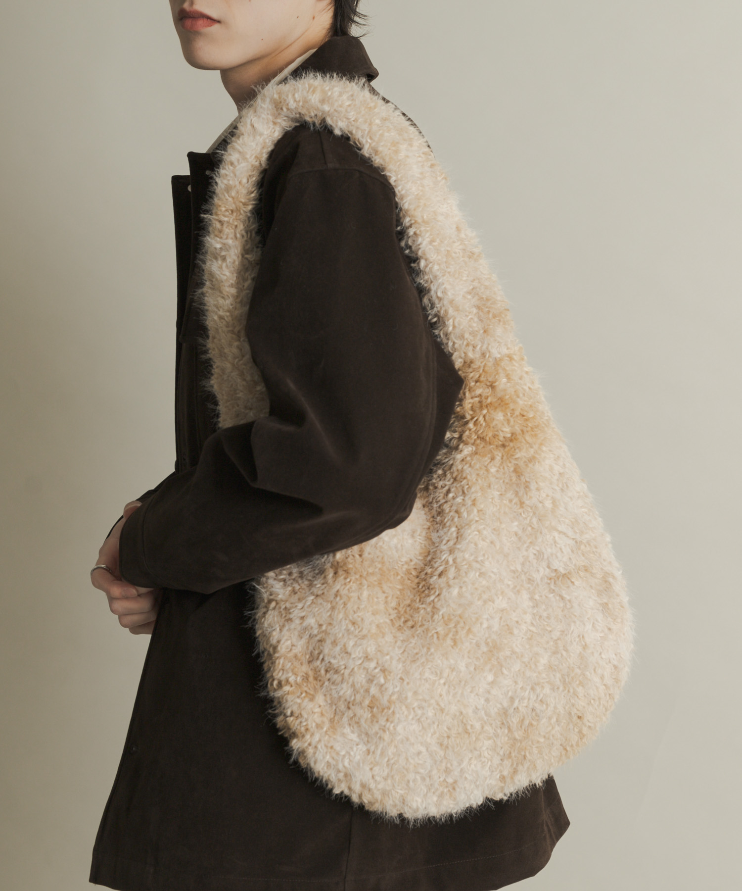 マーブルファートートバッグ IVORY one