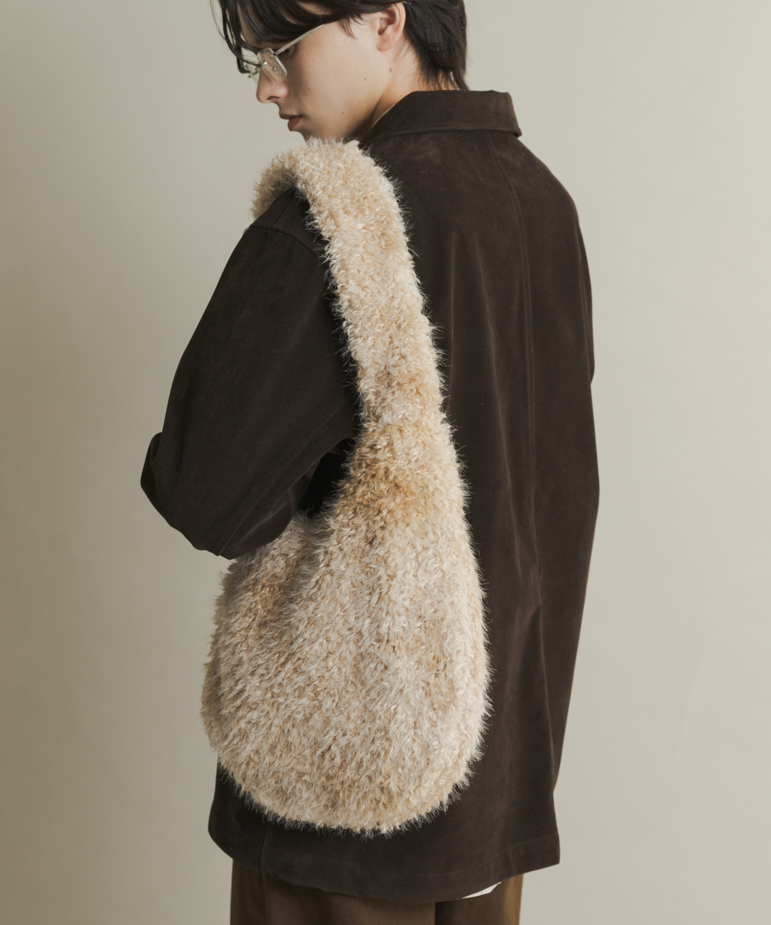 マーブルファートートバッグ IVORY one