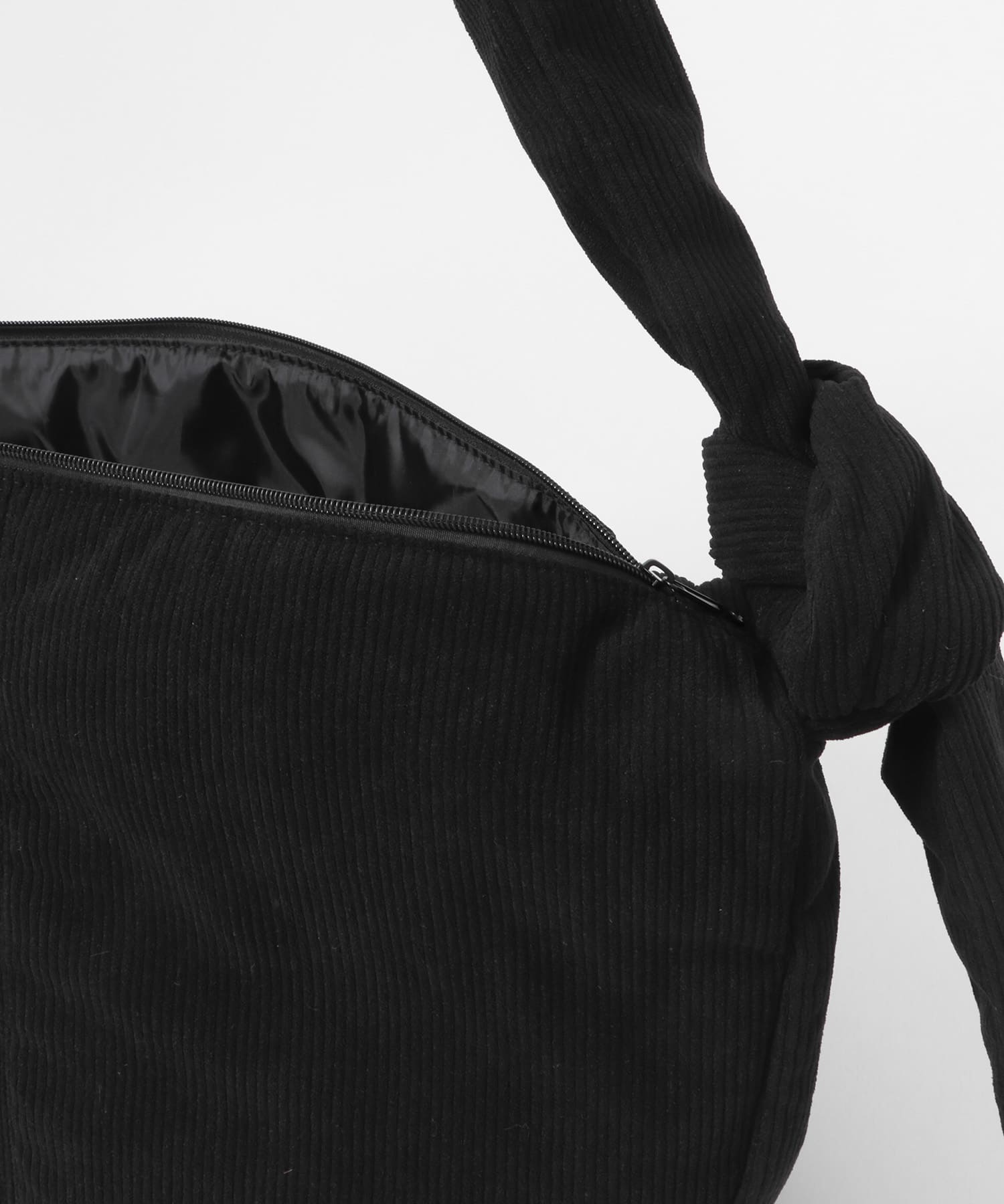 コーデュロイビッグショルダー BLACK one