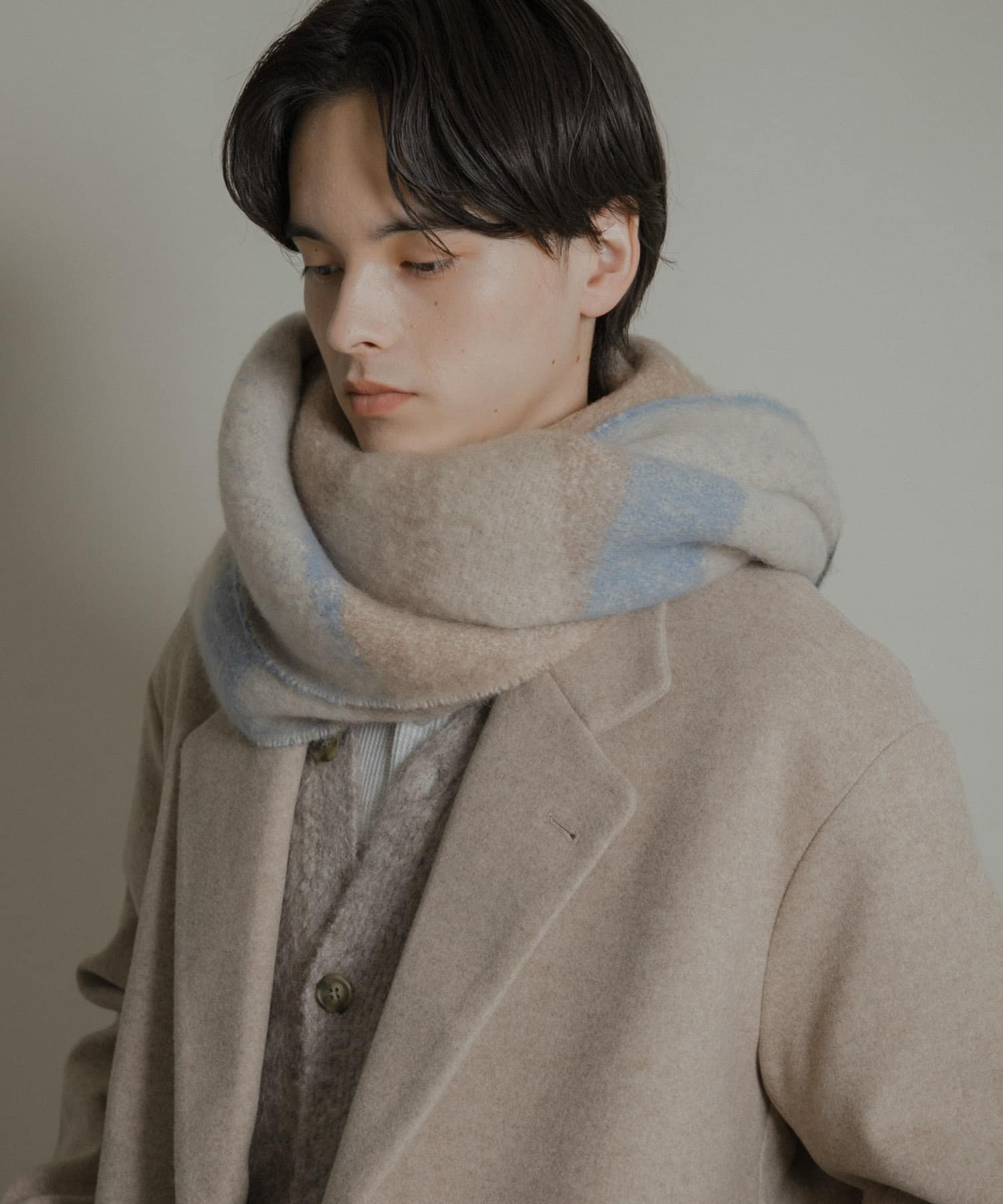 パターンボリューム大判マフラー