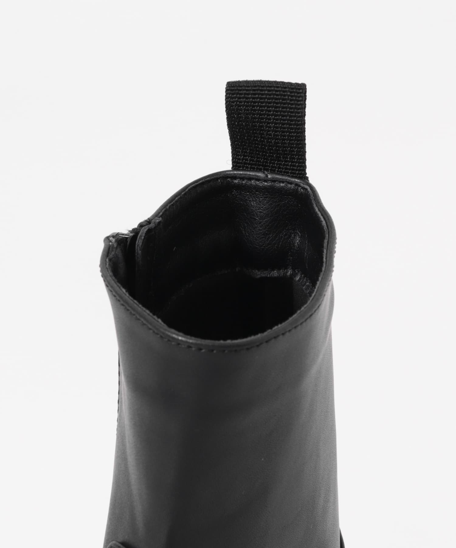 ラウンドトゥサイドジップブーツ BLACK 26.5