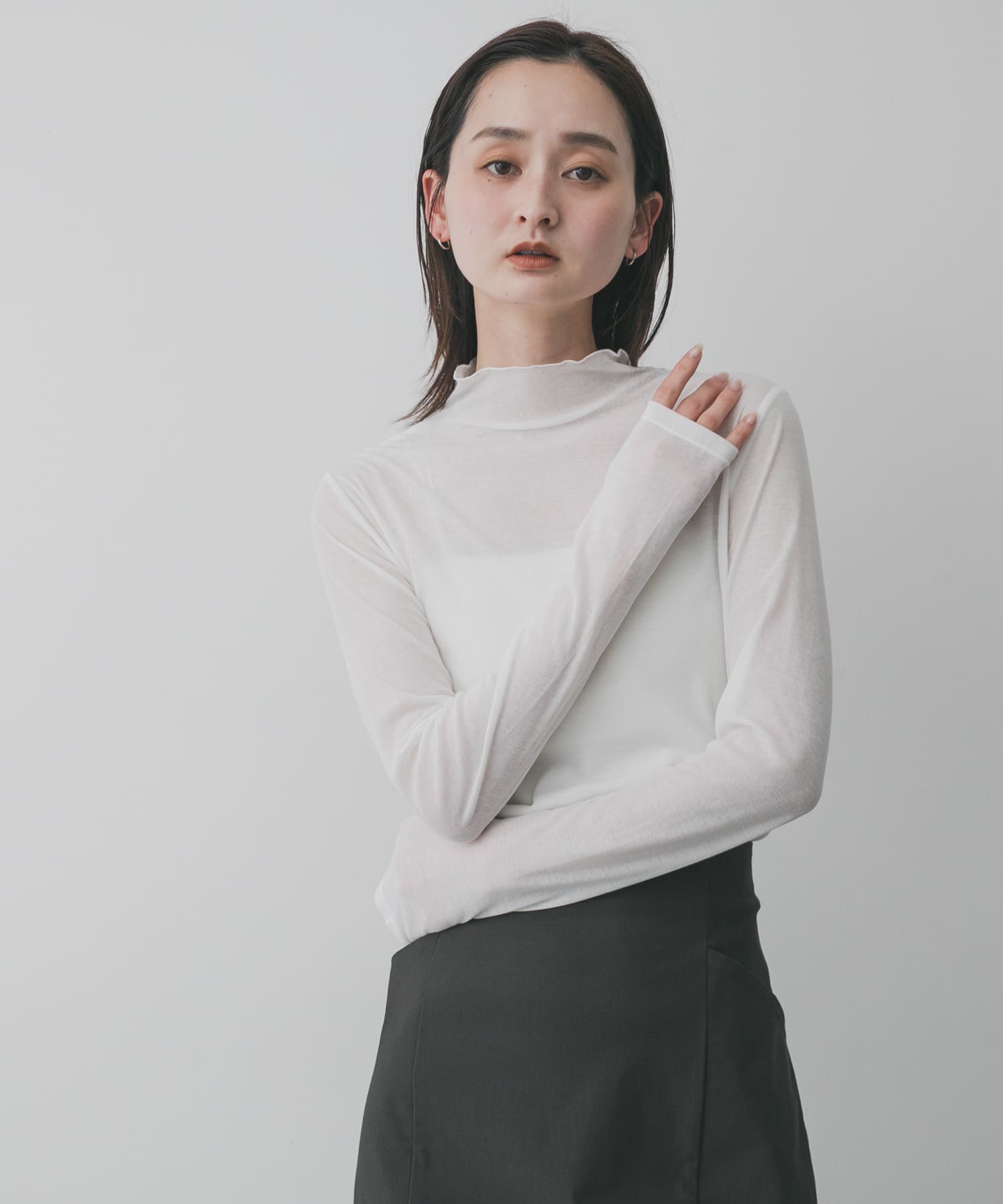 トップス asa シアーハイネックカットトップ(One PINK): トップス｜URBAN RESEARCH