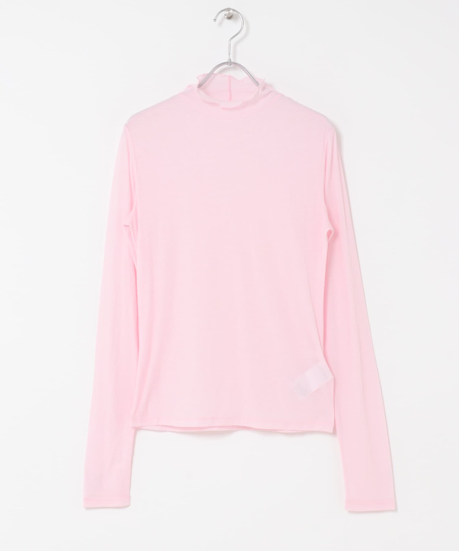 シアーハイネックカットトップ PINK One