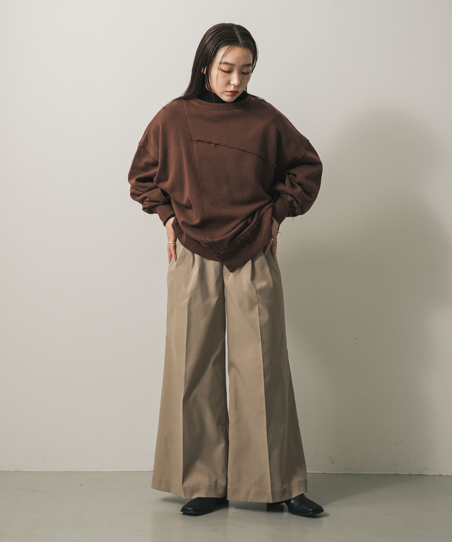 身長：158cm サイズ：one