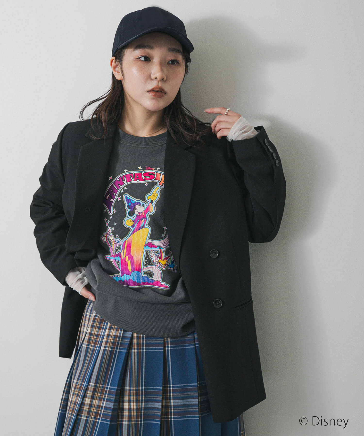 身長：158cm サイズ：one