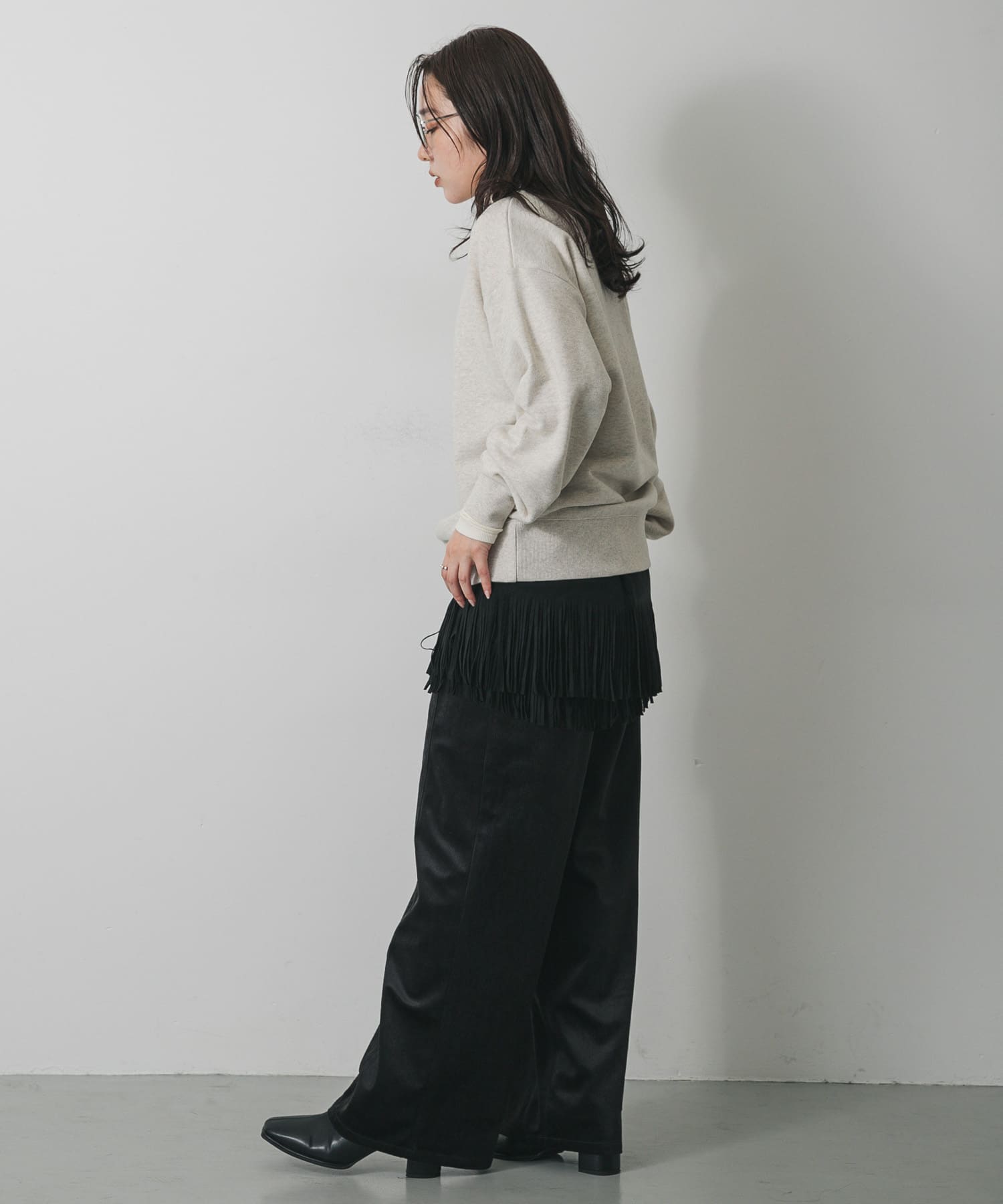 身長：158cm サイズ：one