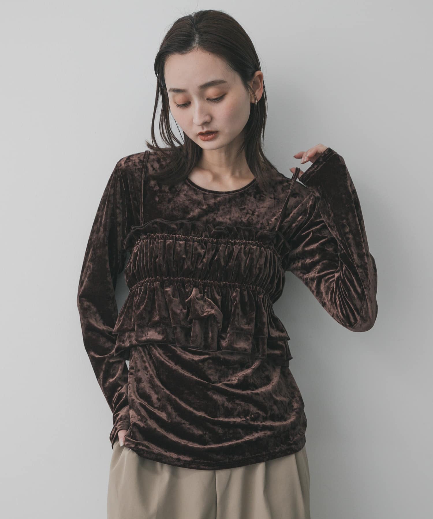 身長：158cm サイズ：one