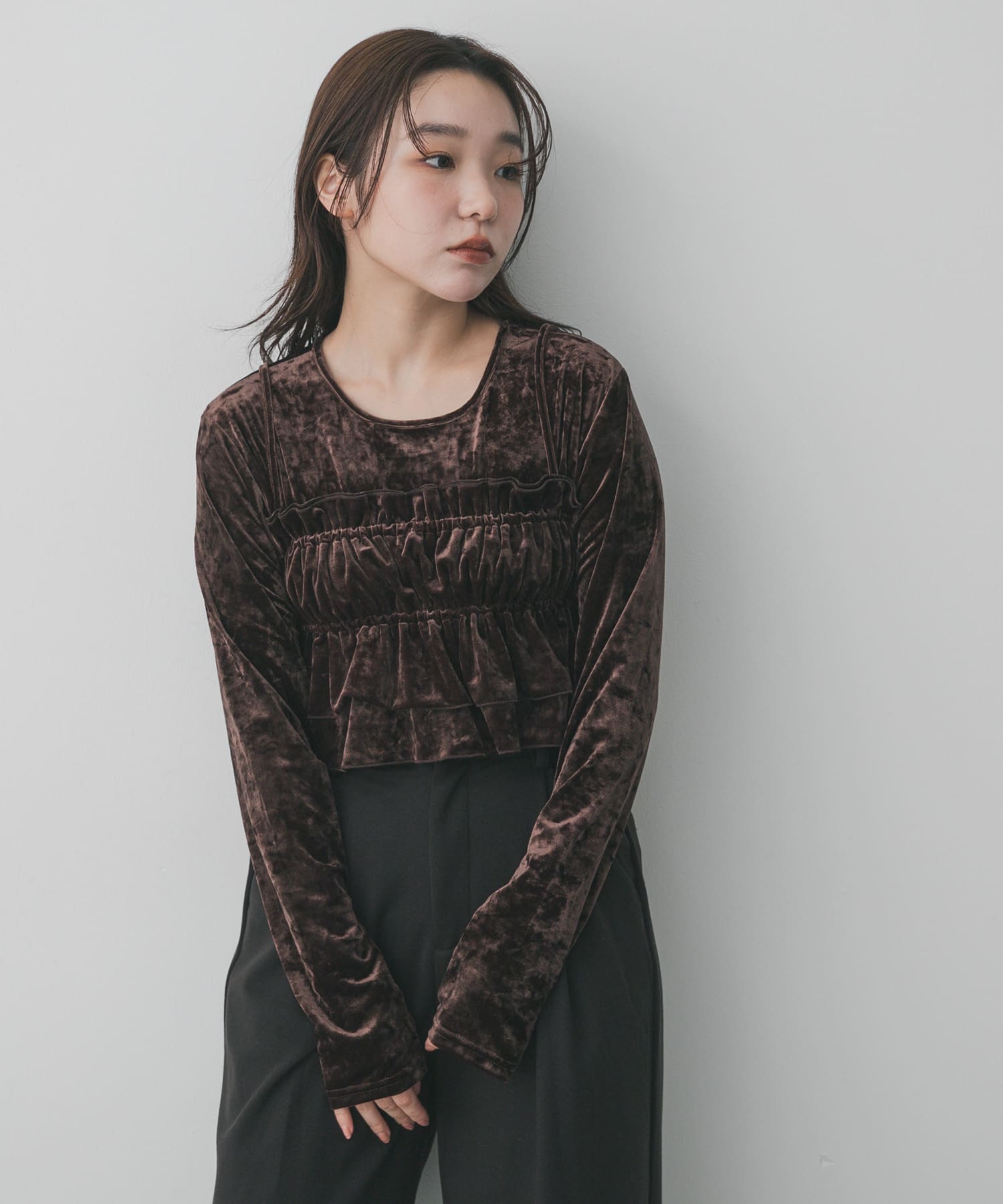 身長：158cm サイズ：one