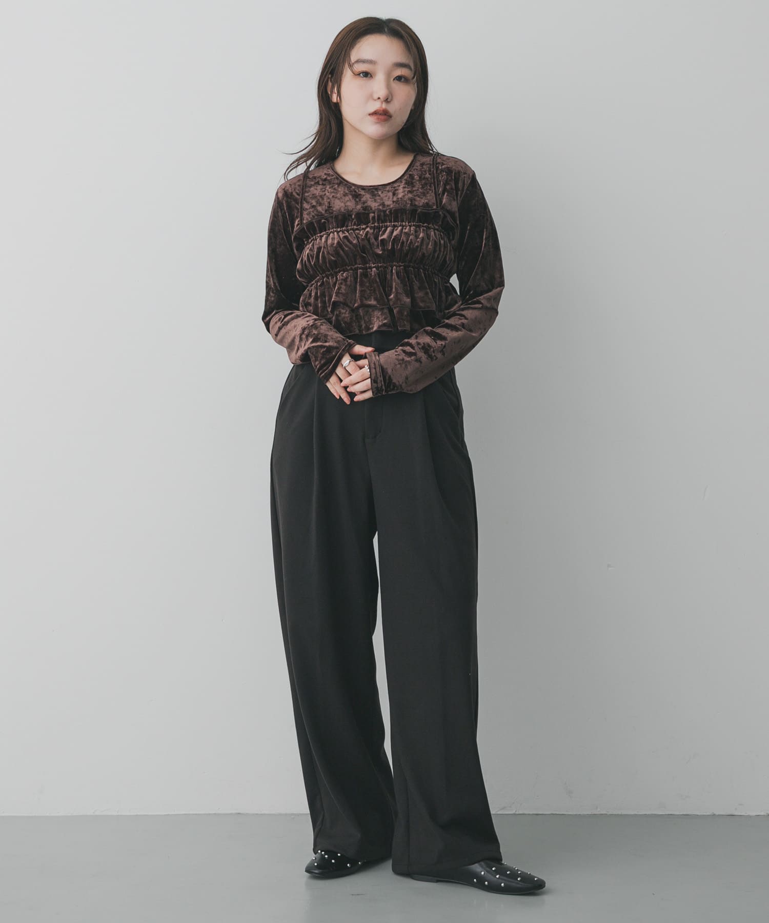 身長：158cm サイズ：one