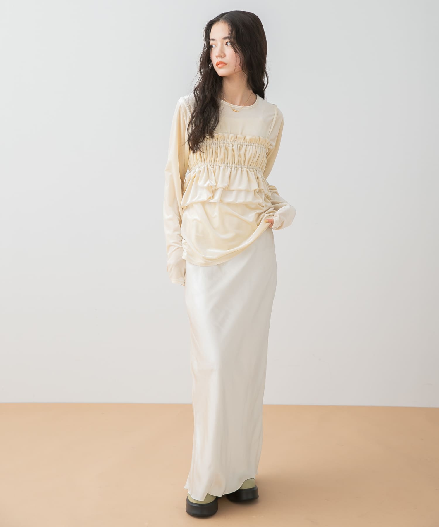 身長：160cm サイズ：one