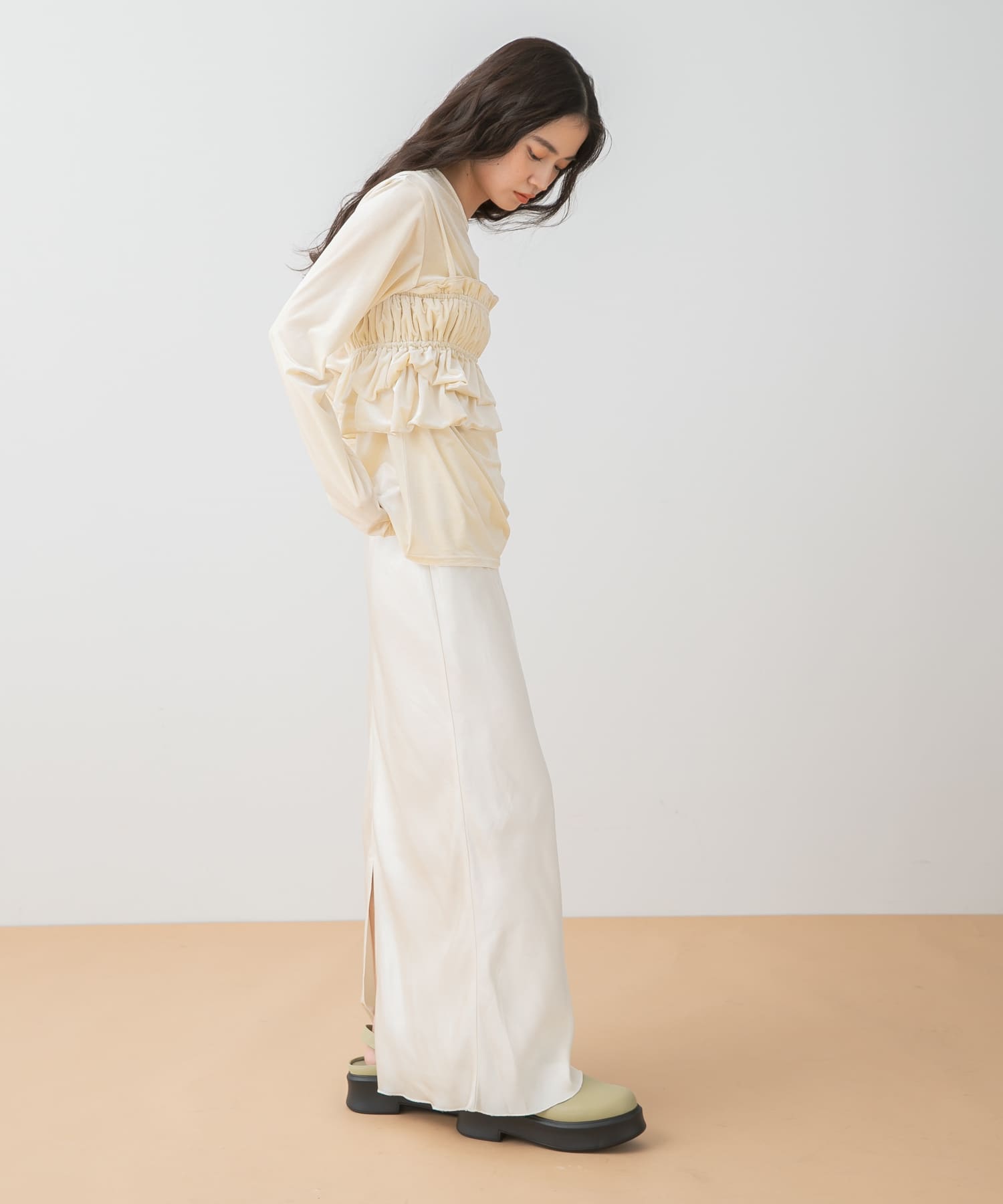 身長：160cm サイズ：one