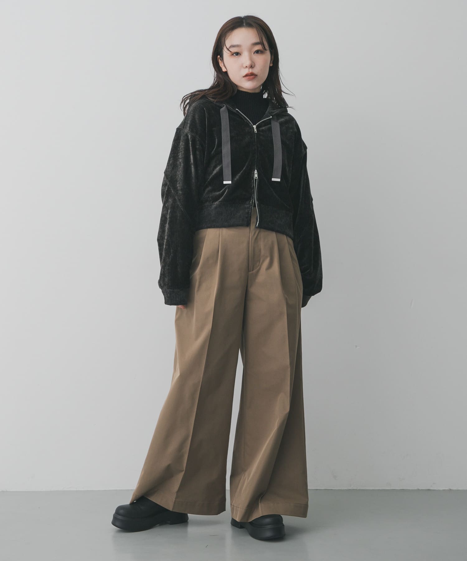 身長：158cm サイズ：one