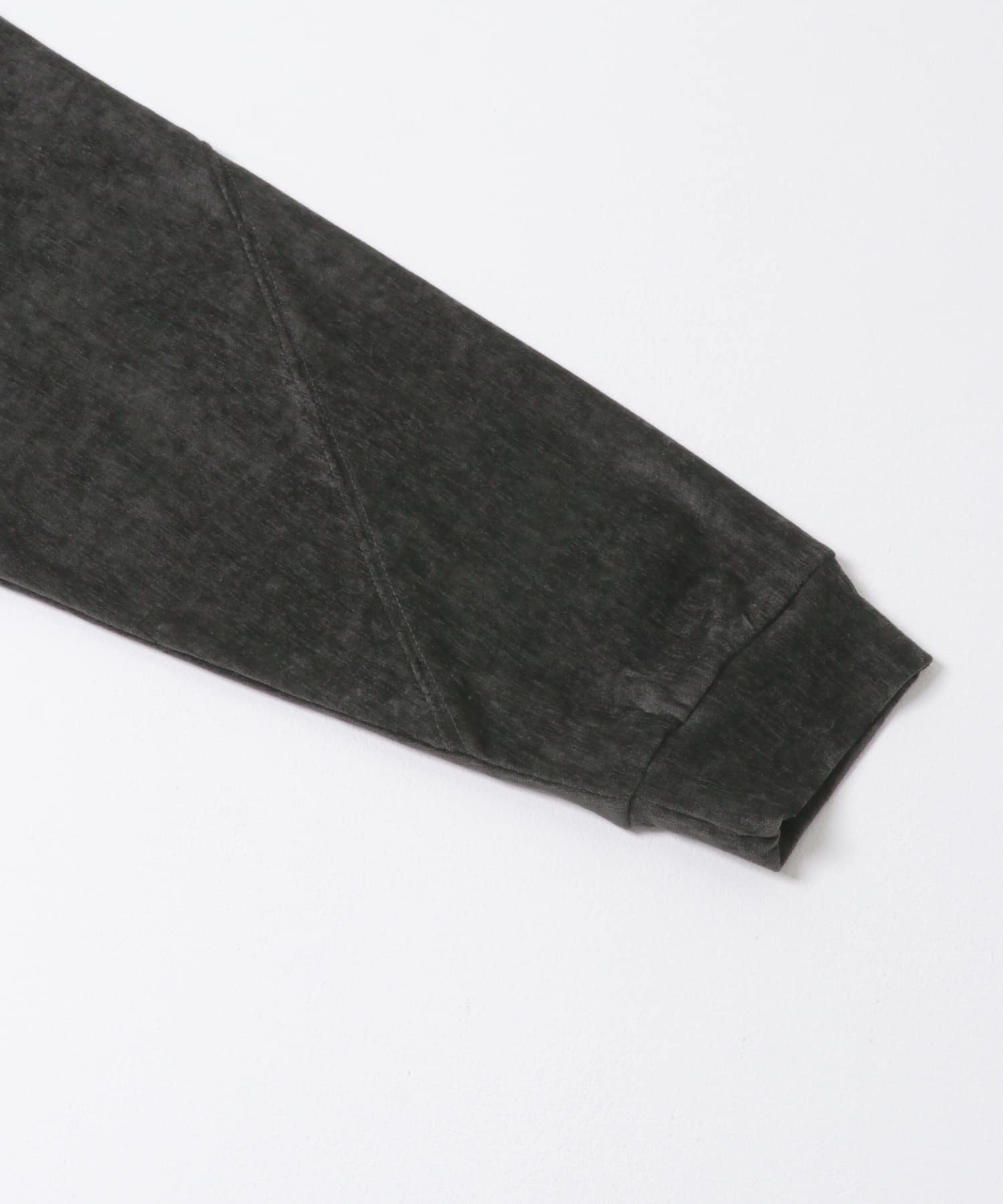 ベロアジップフーディ CHARCOAL One