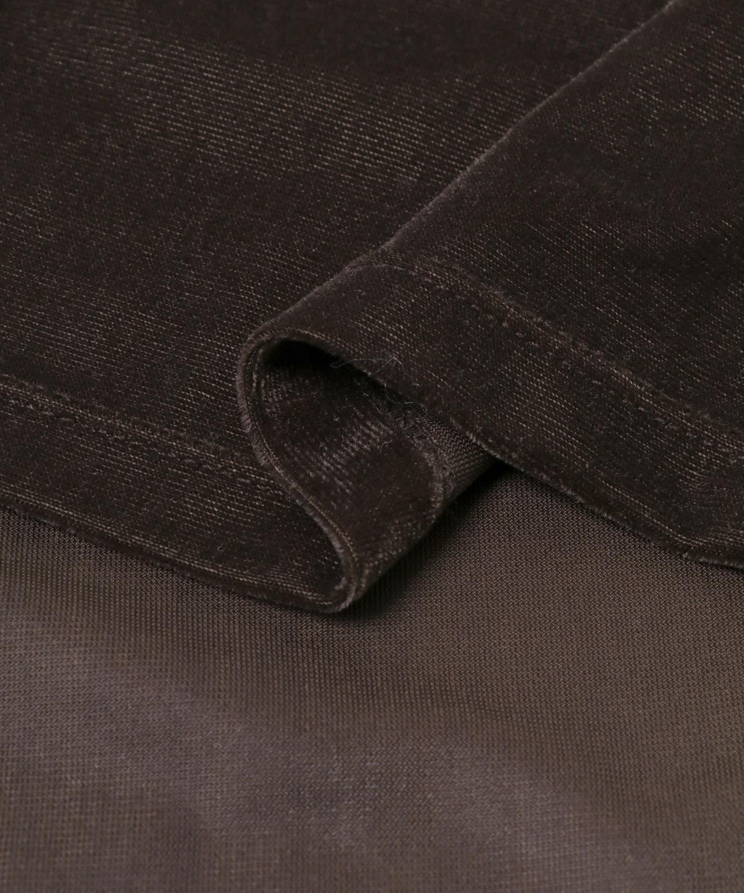 ベロアドレープトップ BROWN One