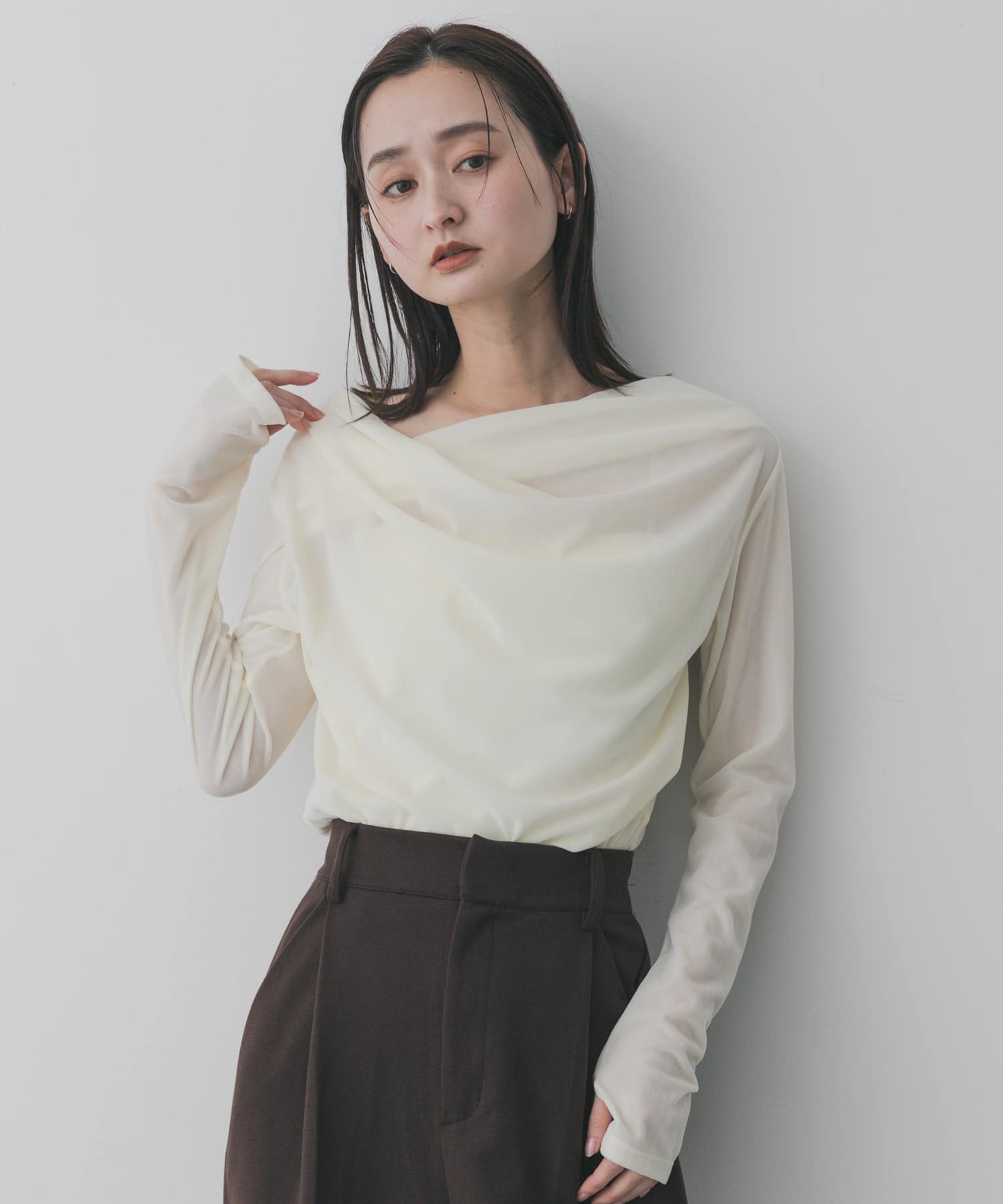 身長：169cm サイズ：one
