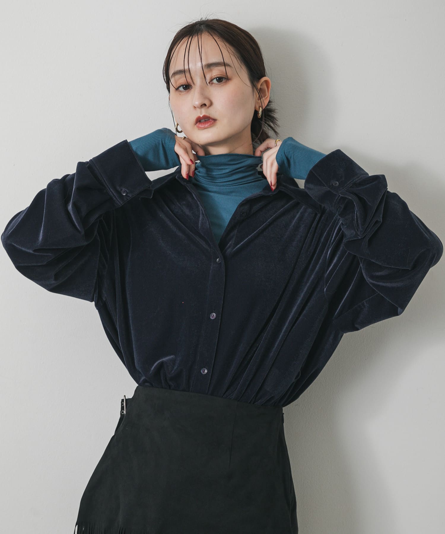 身長：169cm サイズ：one