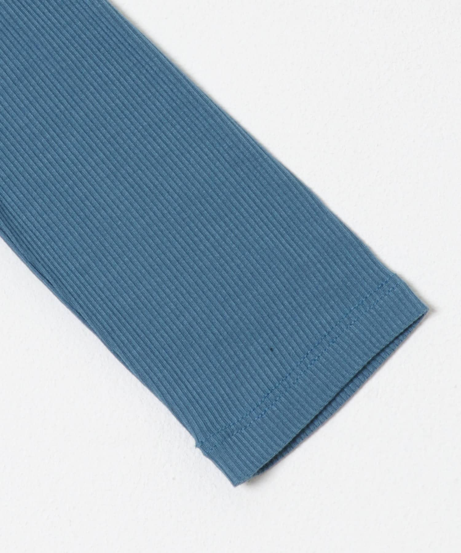 『毛玉防止』メローハイネックトップ BLUE One