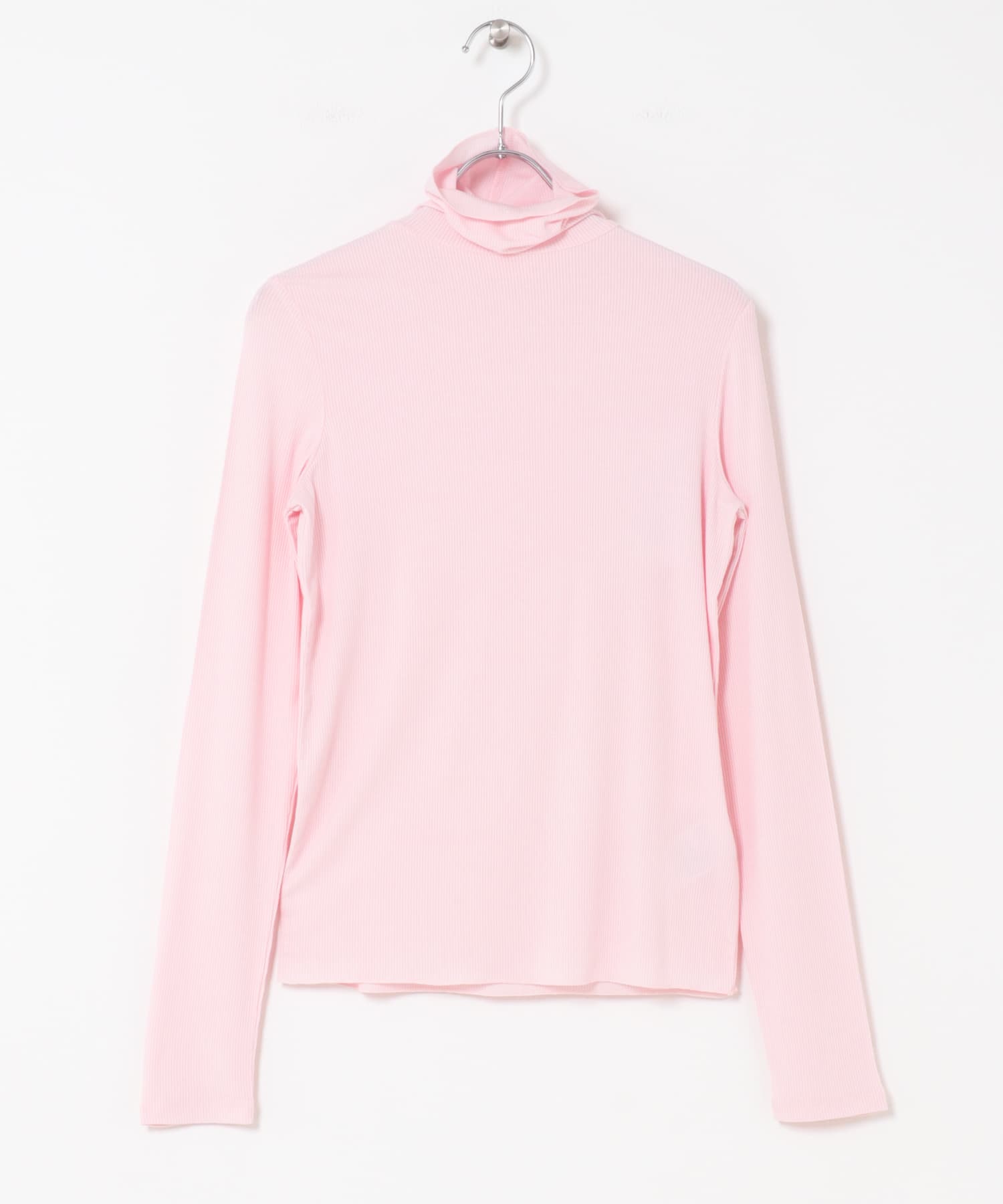 『毛玉防止』メローハイネックトップ PINK One