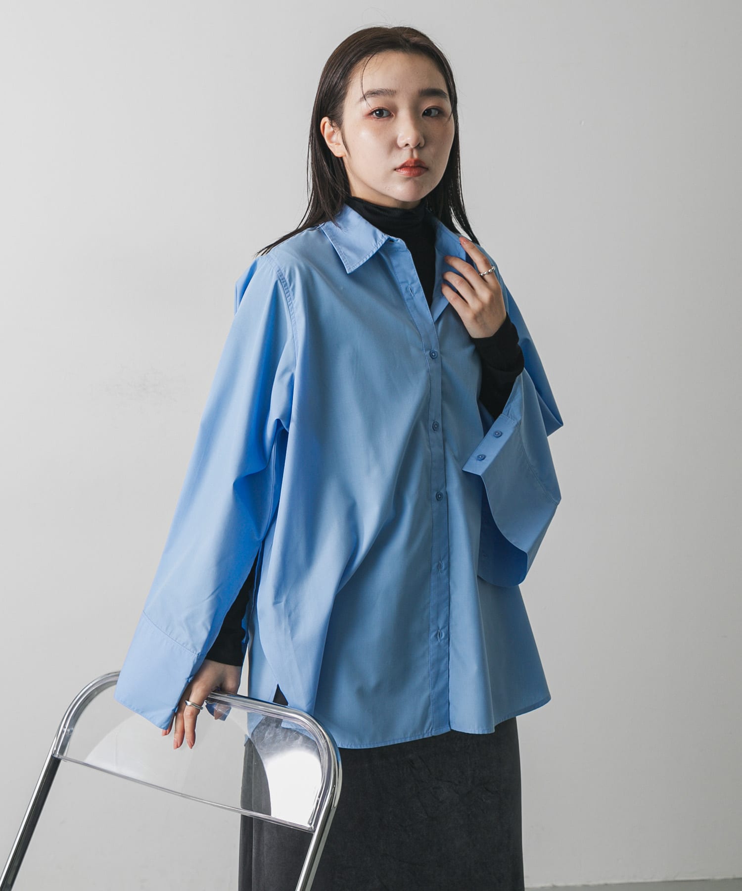 身長：158cm サイズ：one