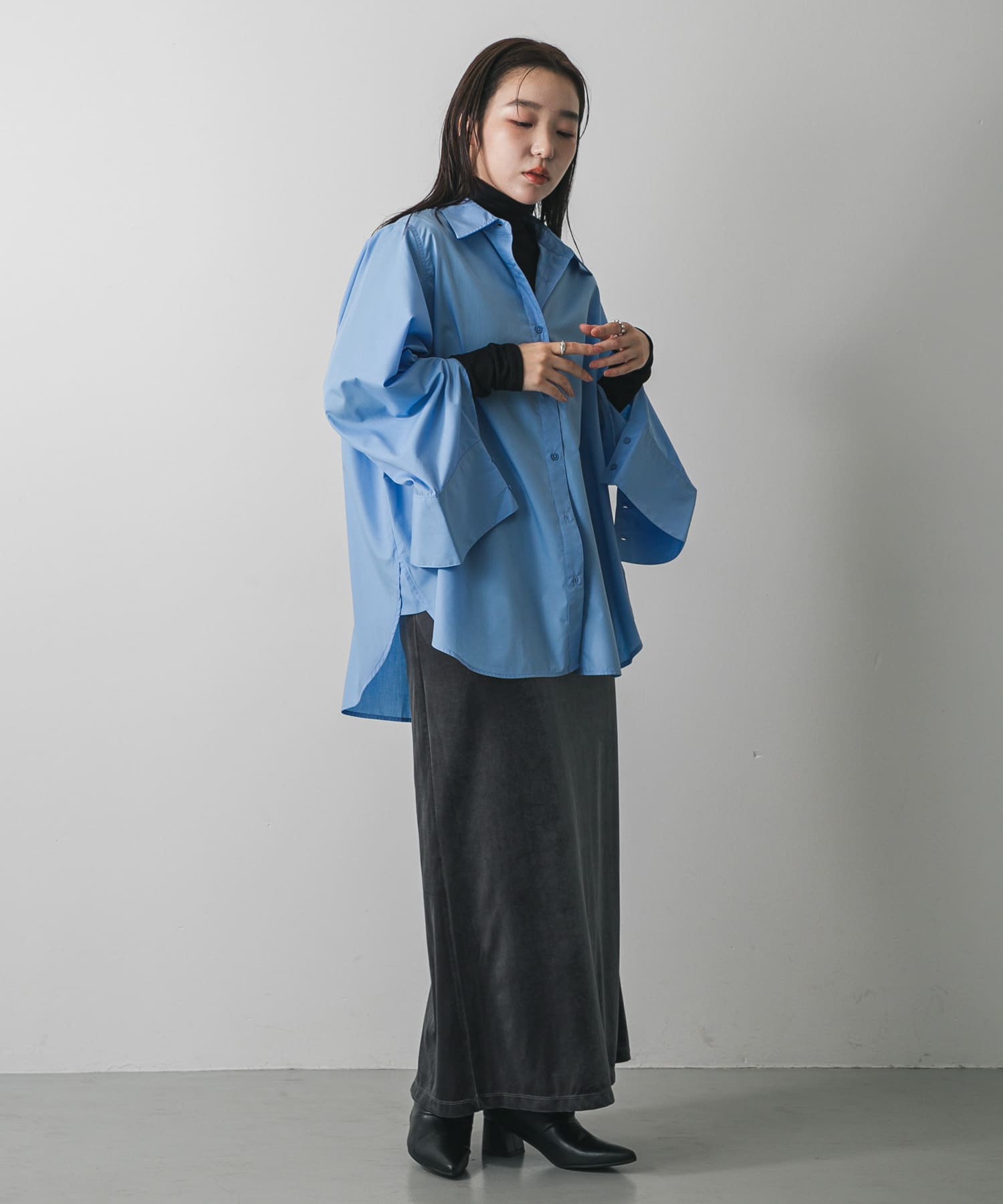 身長：158cm サイズ：one