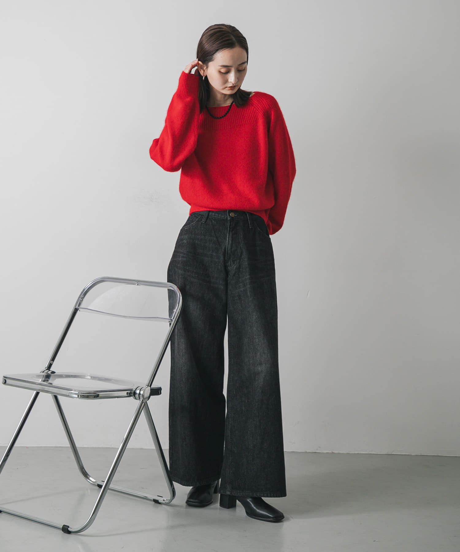 身長：169cm サイズ：one