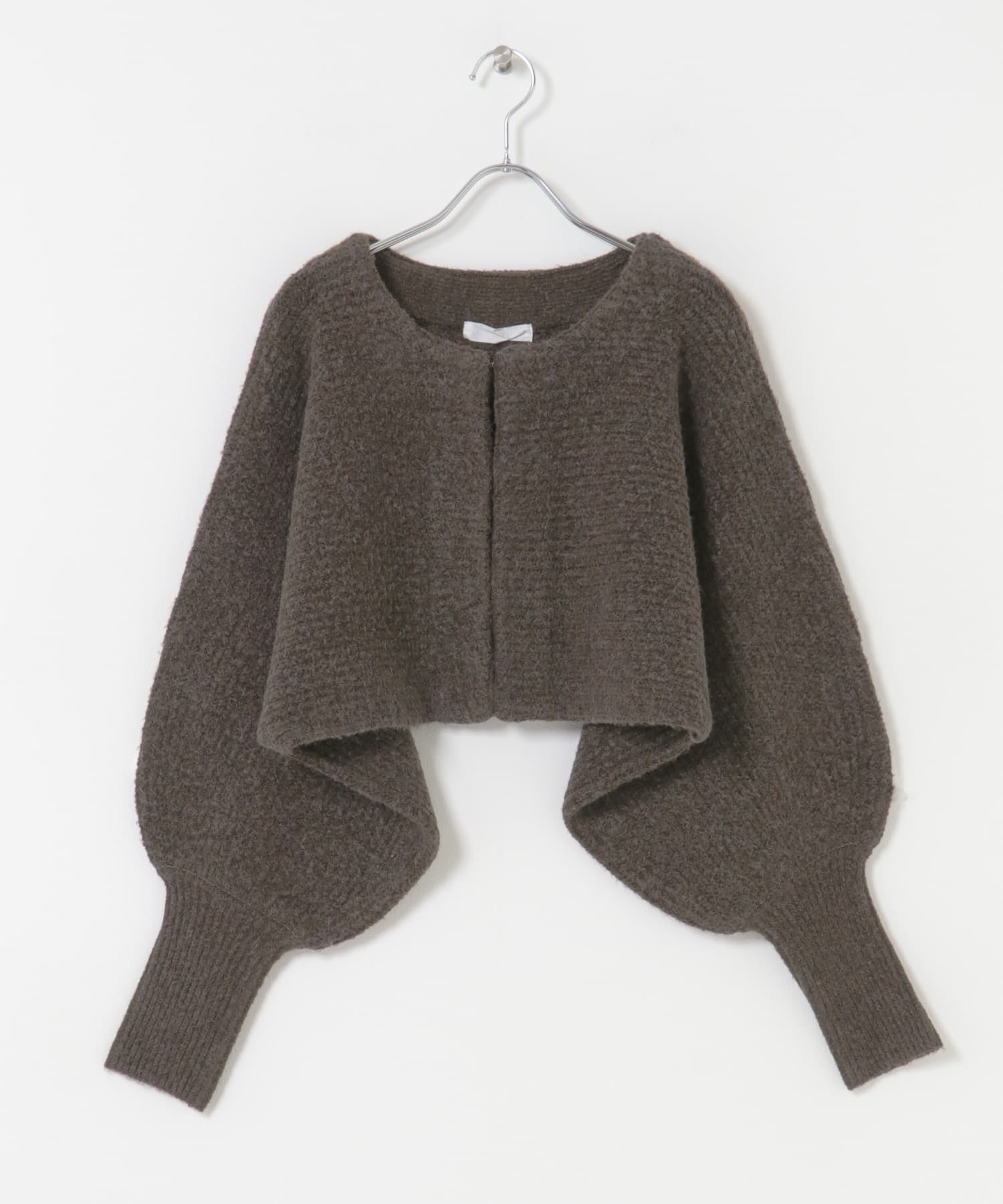 クロップドドルマンカーディガン BROWN One