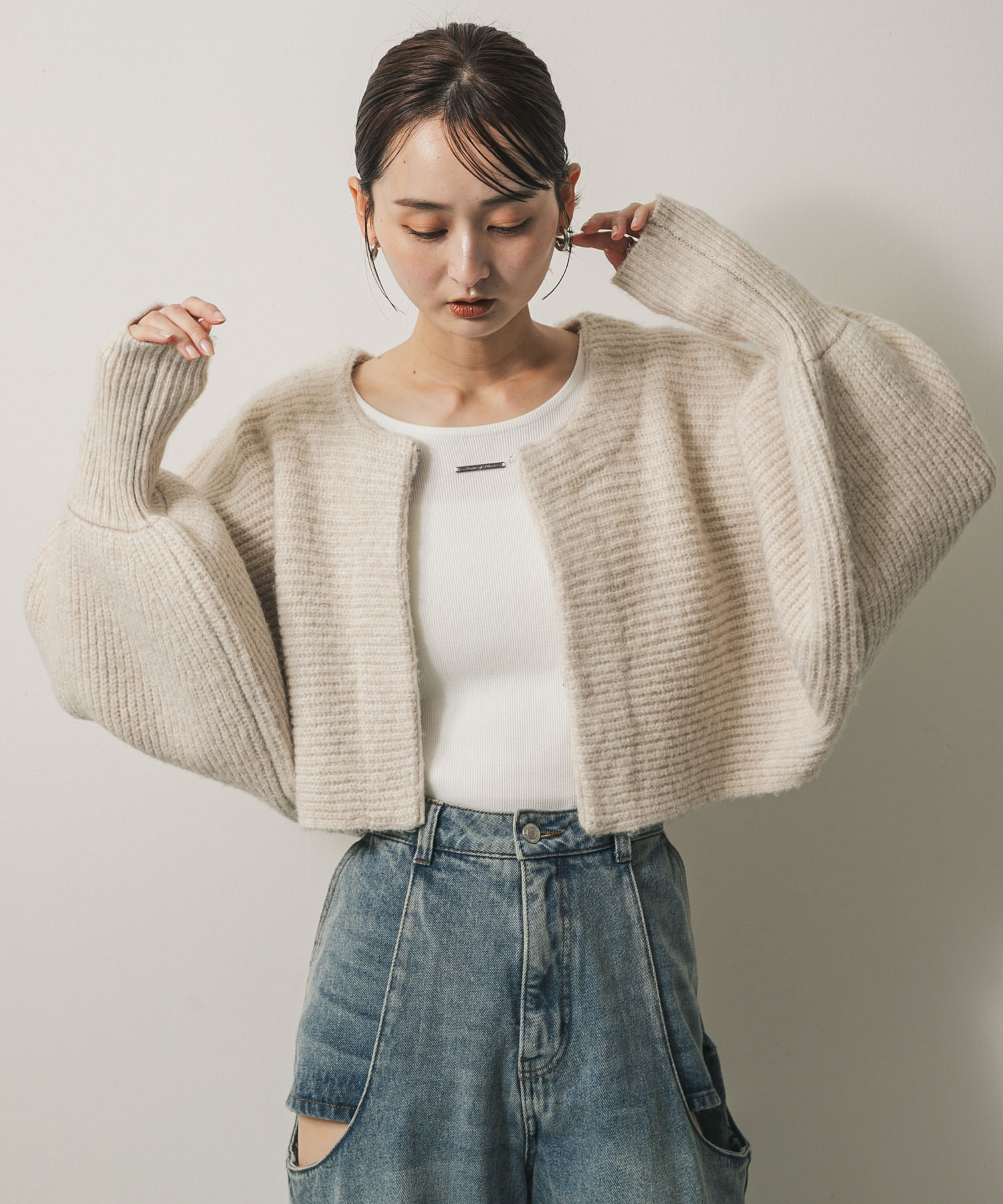 身長：169cm サイズ：one