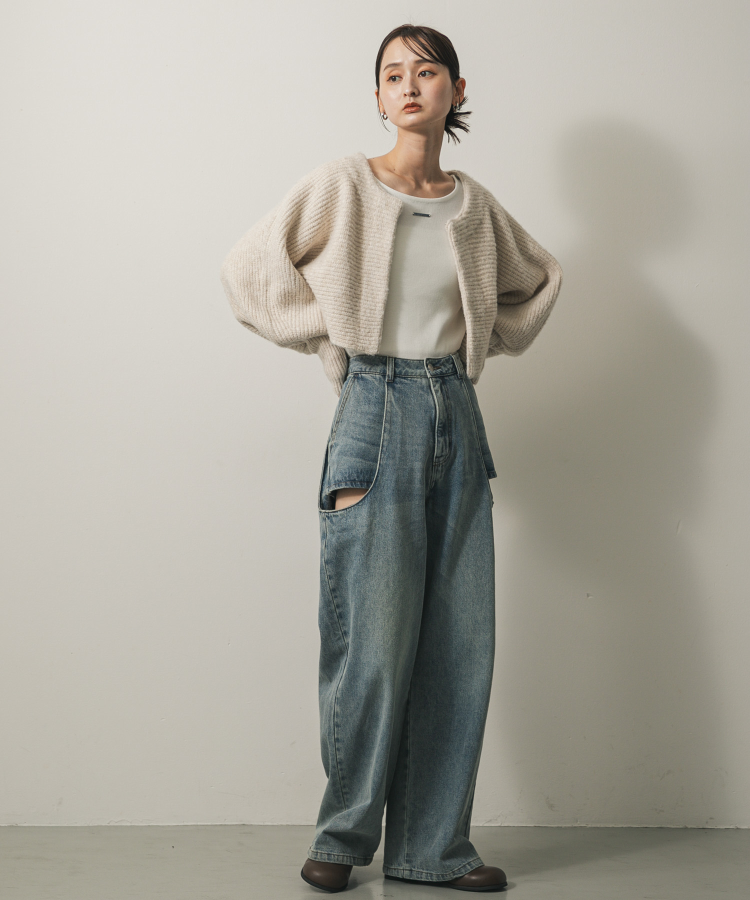 身長：169cm サイズ：one