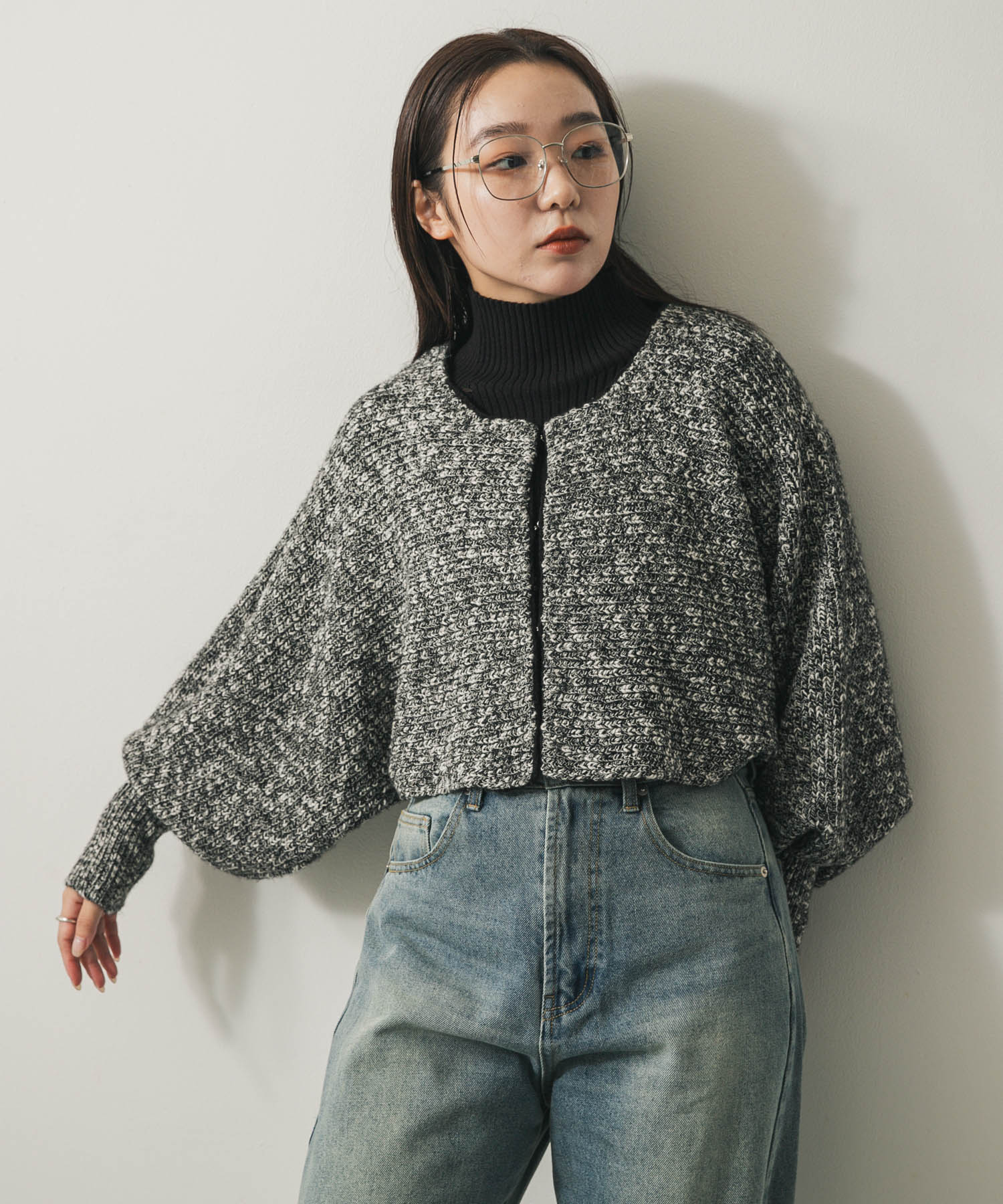 身長：158cm サイズ：one
