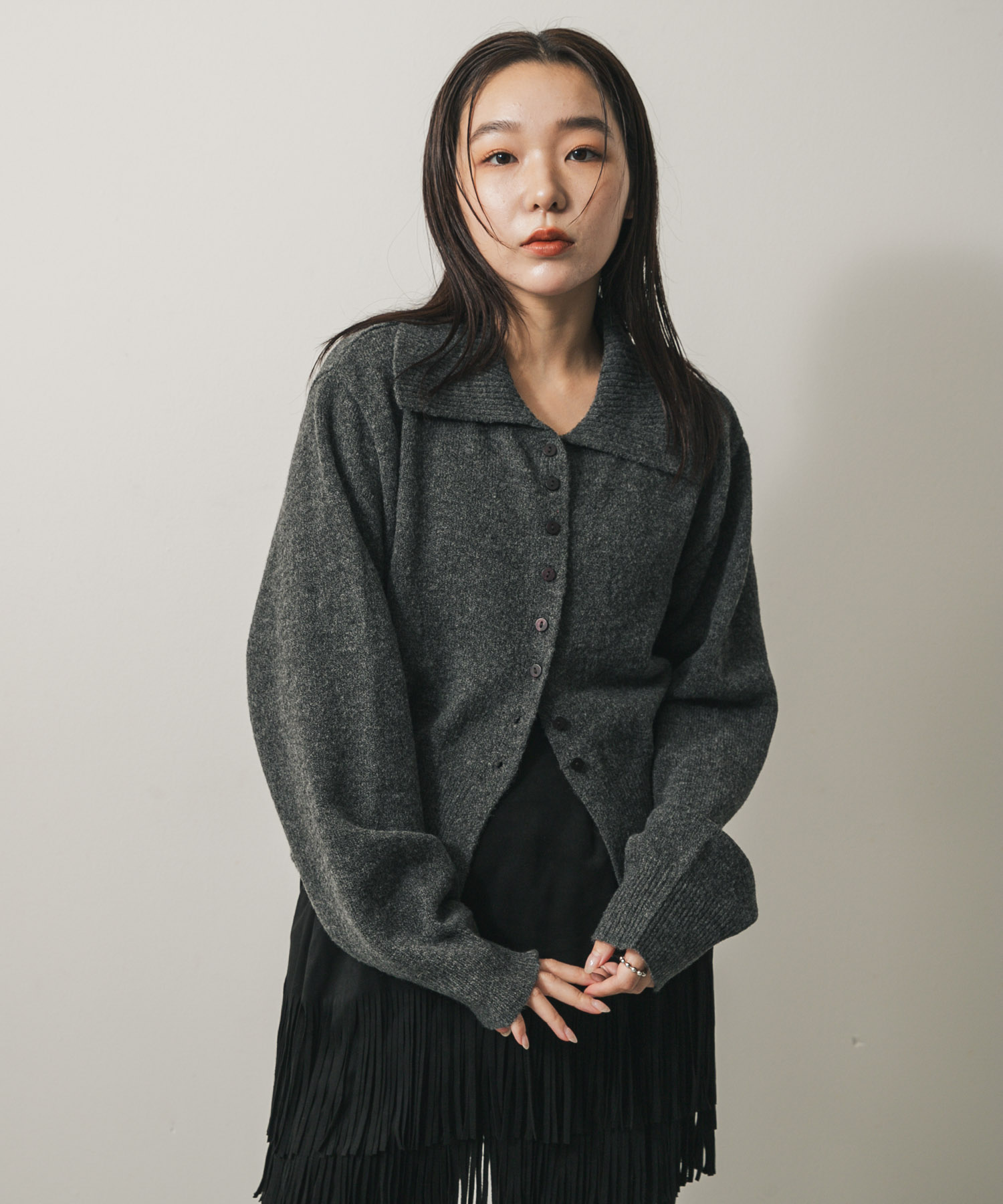 身長：158cm サイズ：one