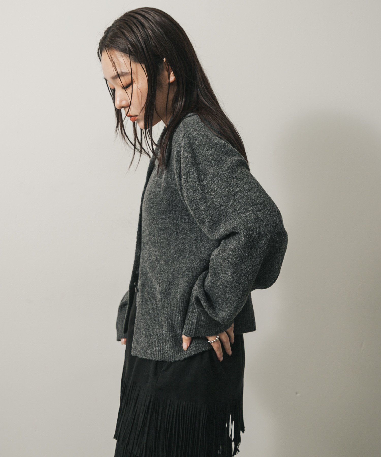 身長：158cm サイズ：one