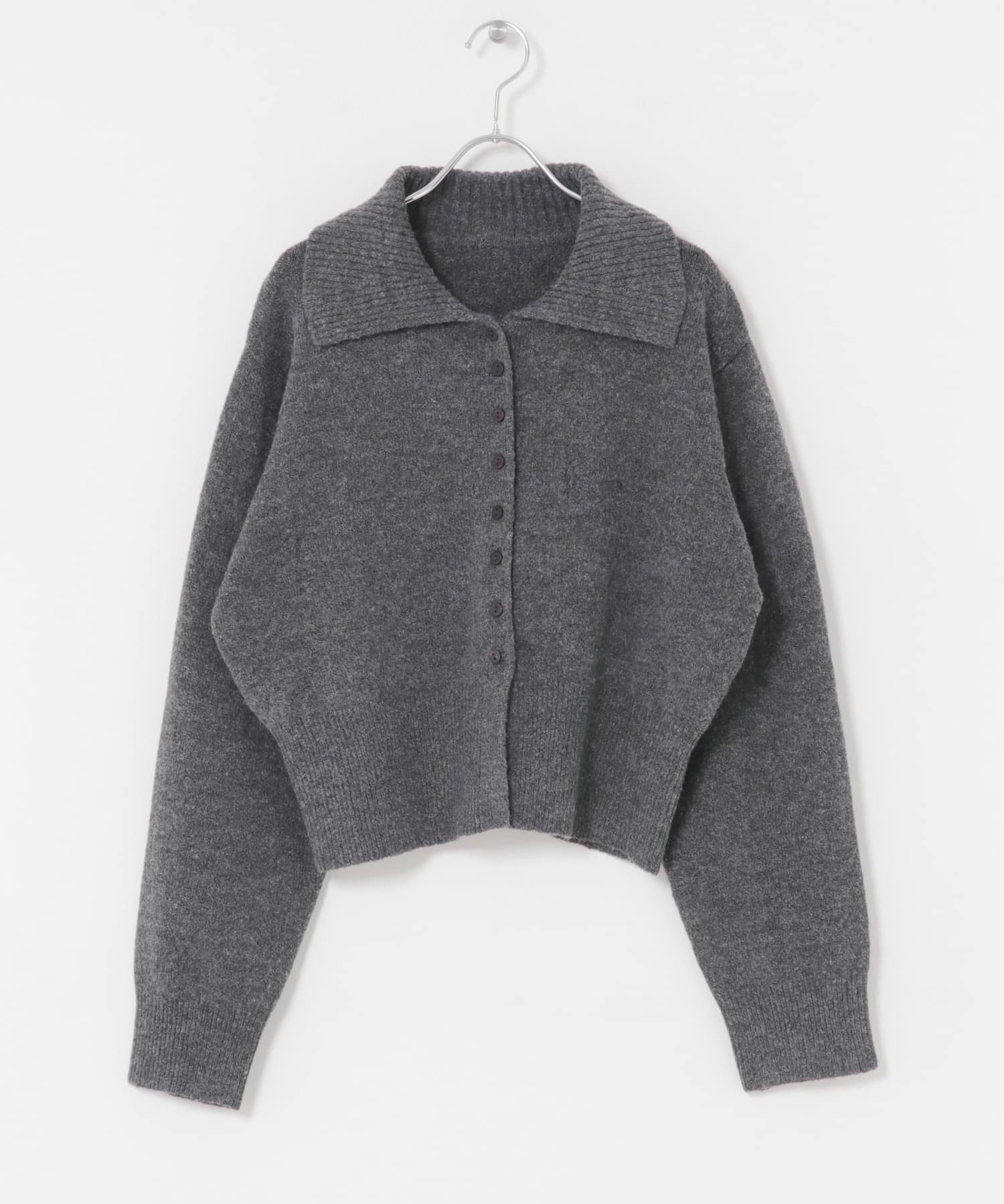 エリツキカーディガン CHARCOAL one