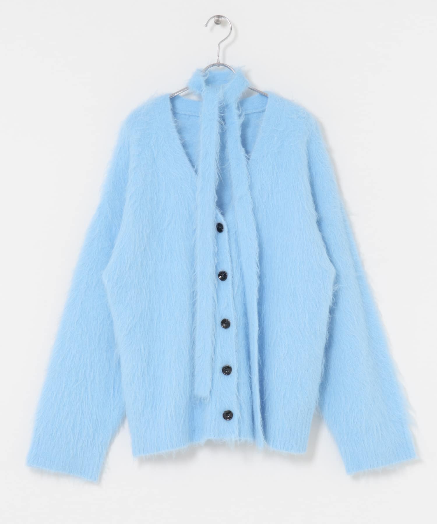タイツキシャギーカーディガン L.BLUE One