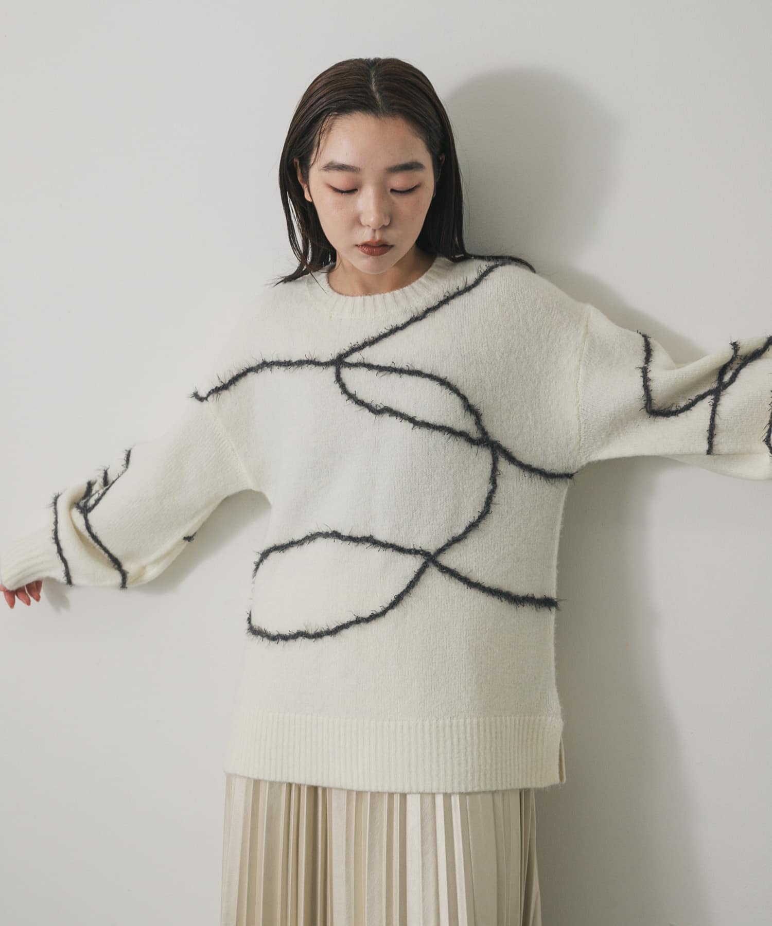 身長：158cm サイズ：one